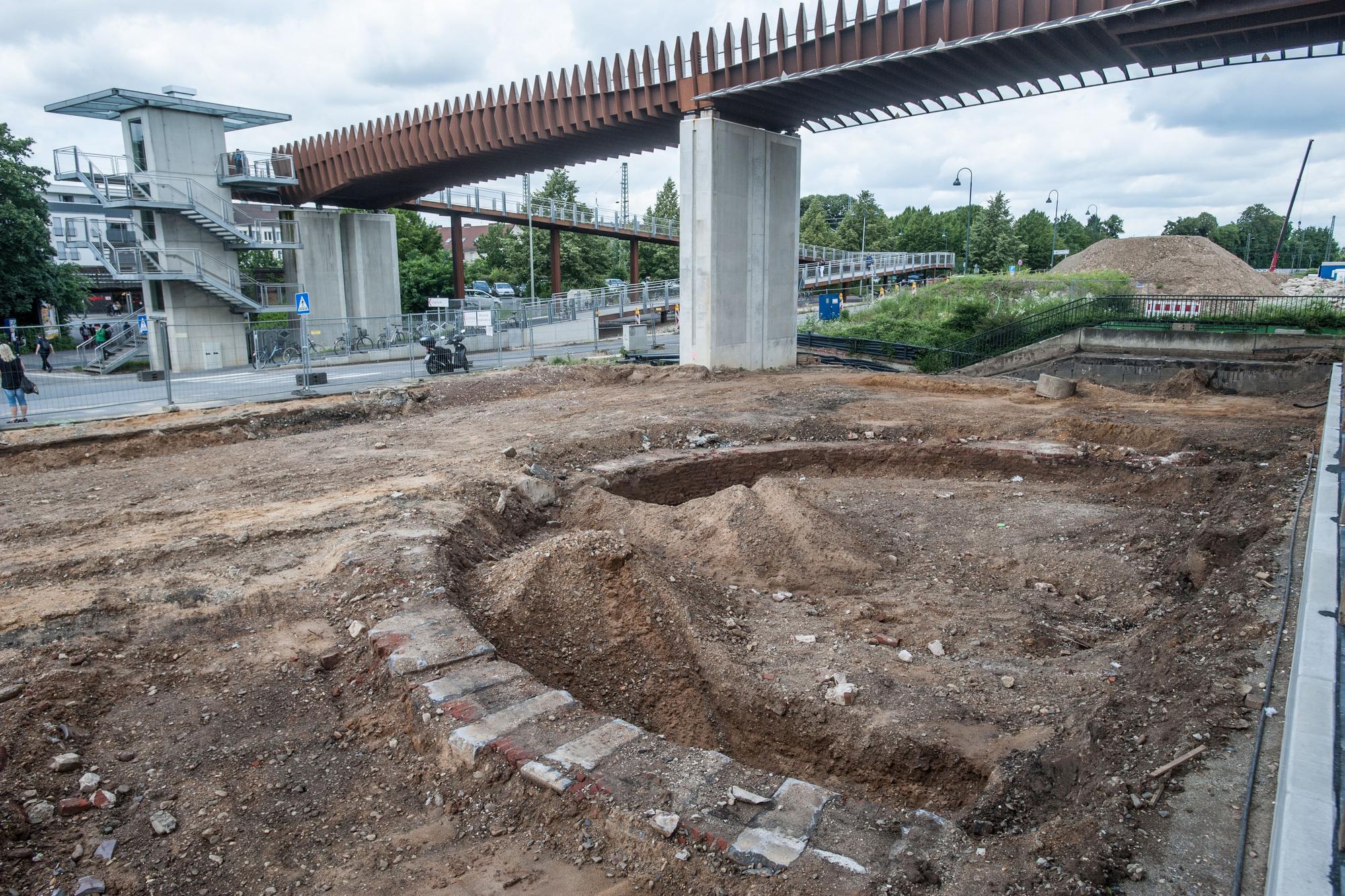 Fundament historische Drehscheibe Foto: Ralf Krieger