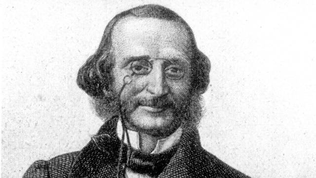 Der deutsch-französische Komponist Jacques Offenbach in einer zeitgenössischen Darstellung.