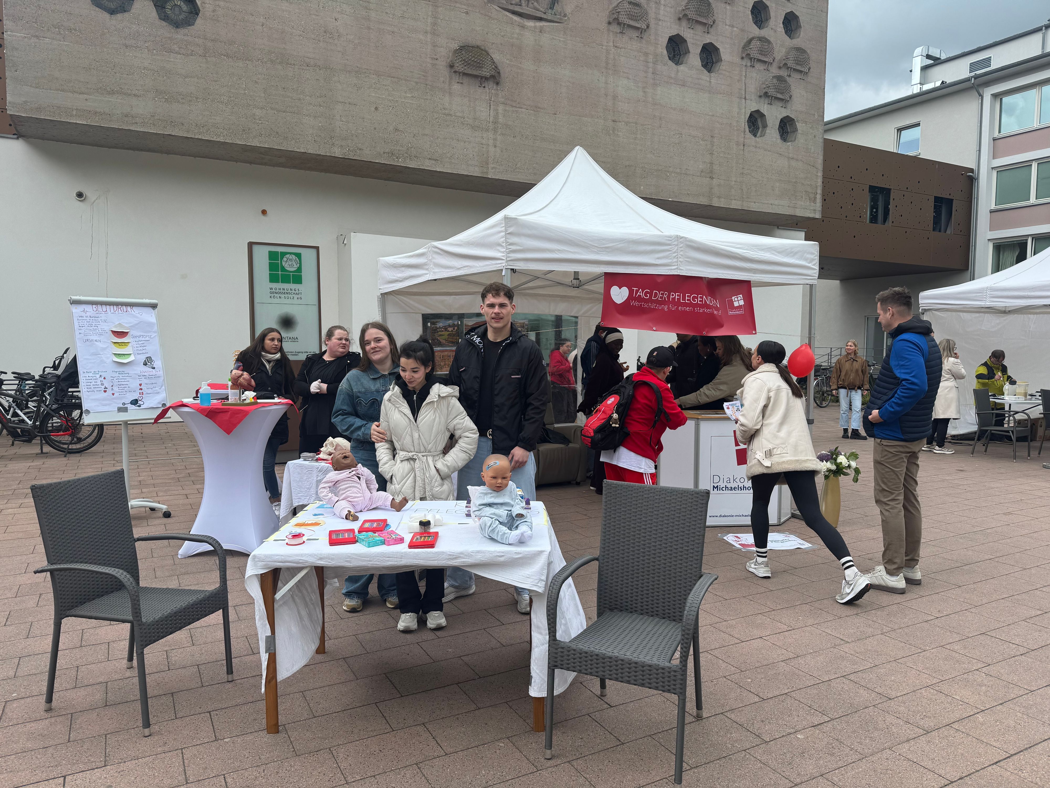Ein Stand beim Tag der Pflege in Sülz