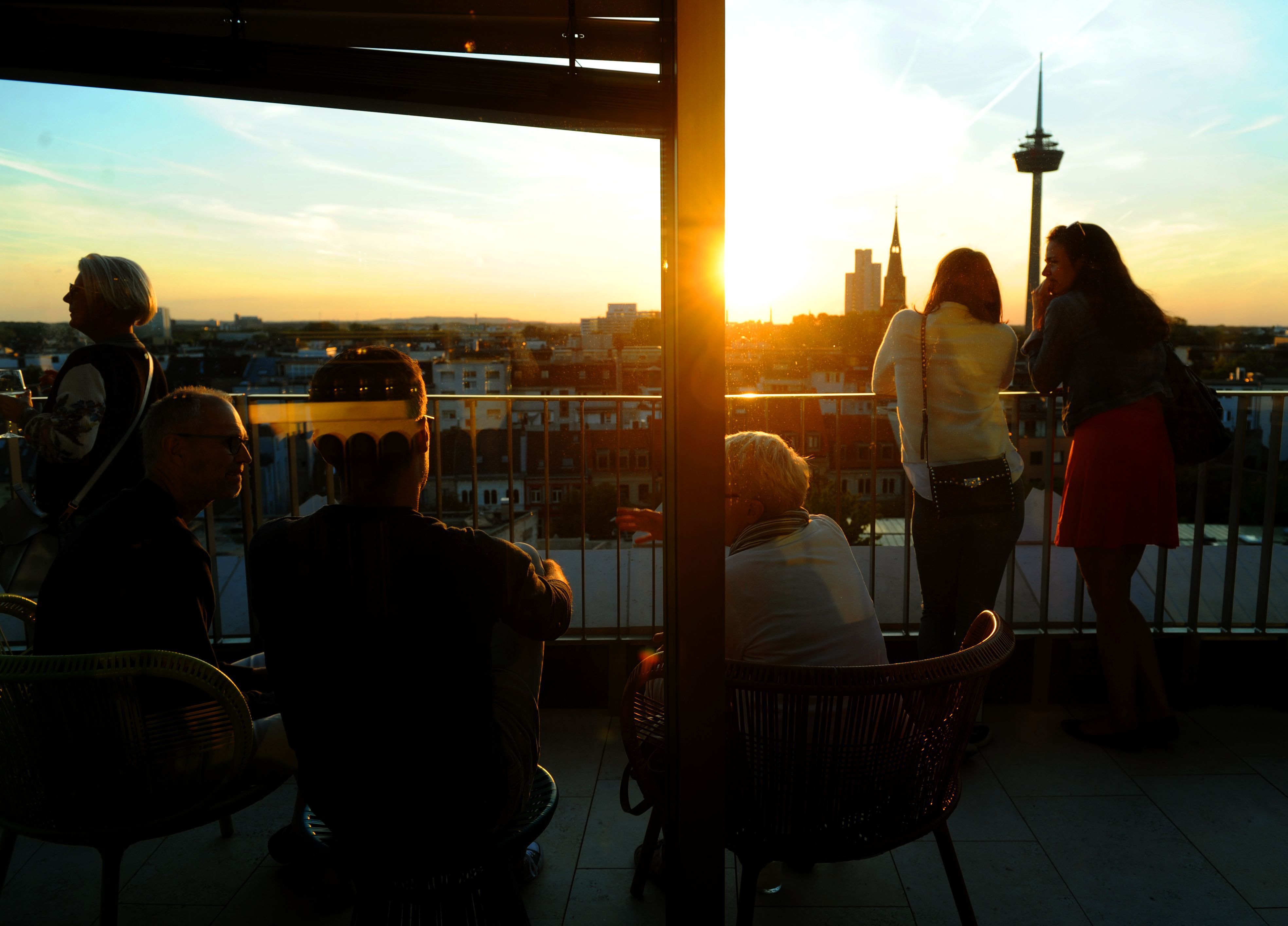 Die Aussicht vom 25hours Hotel The Circle Cologne mit der Monkey Bar. (Archivbild)