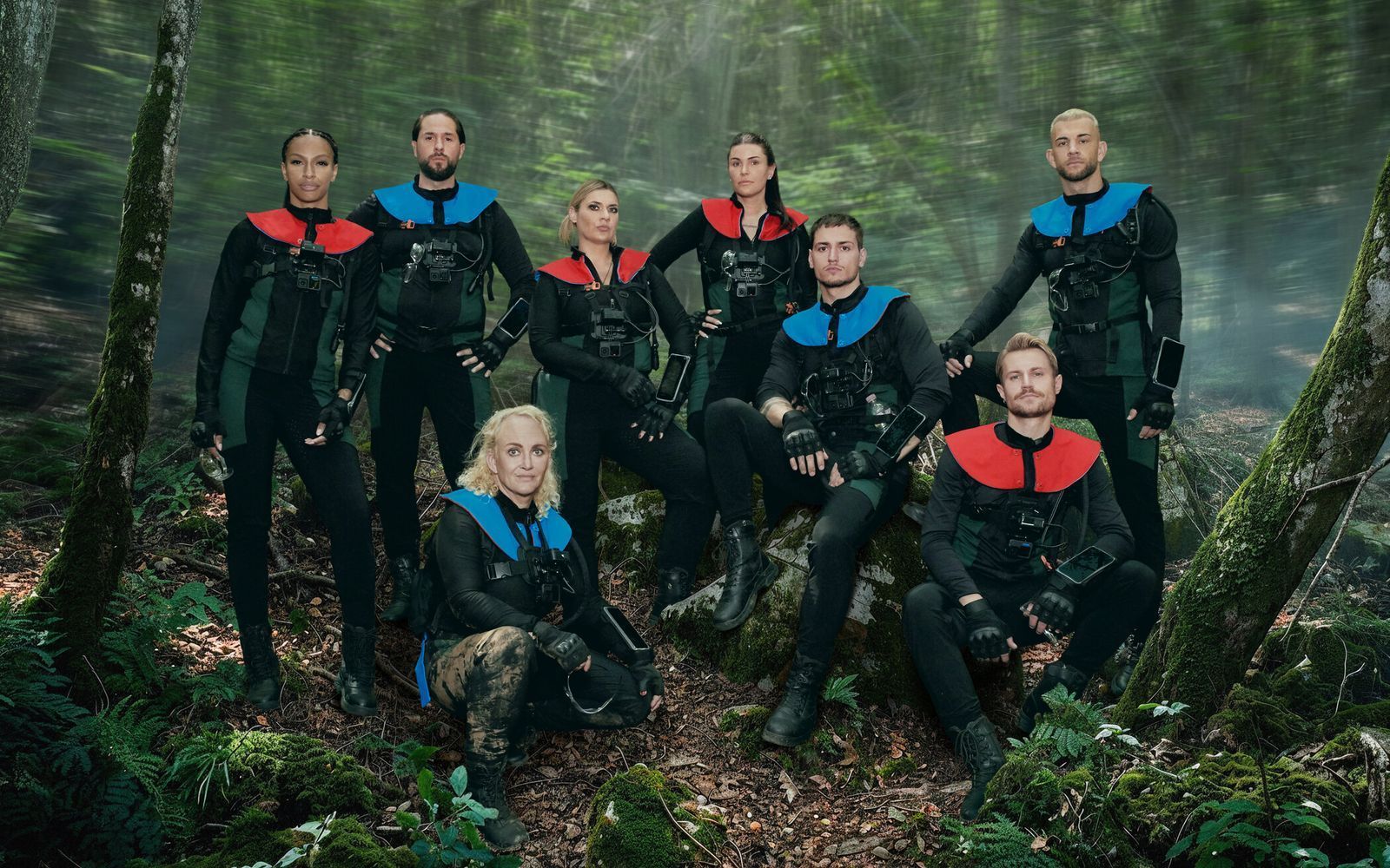 „Wo bin ich hier nur reingeraten?“ In „The Hunt“ (ProSieben und Joyn) geht's um ein bisschen mehr als nur um ein fröhlich-harmloses Fangspiel. (Bild: Joyn / René Lohse)