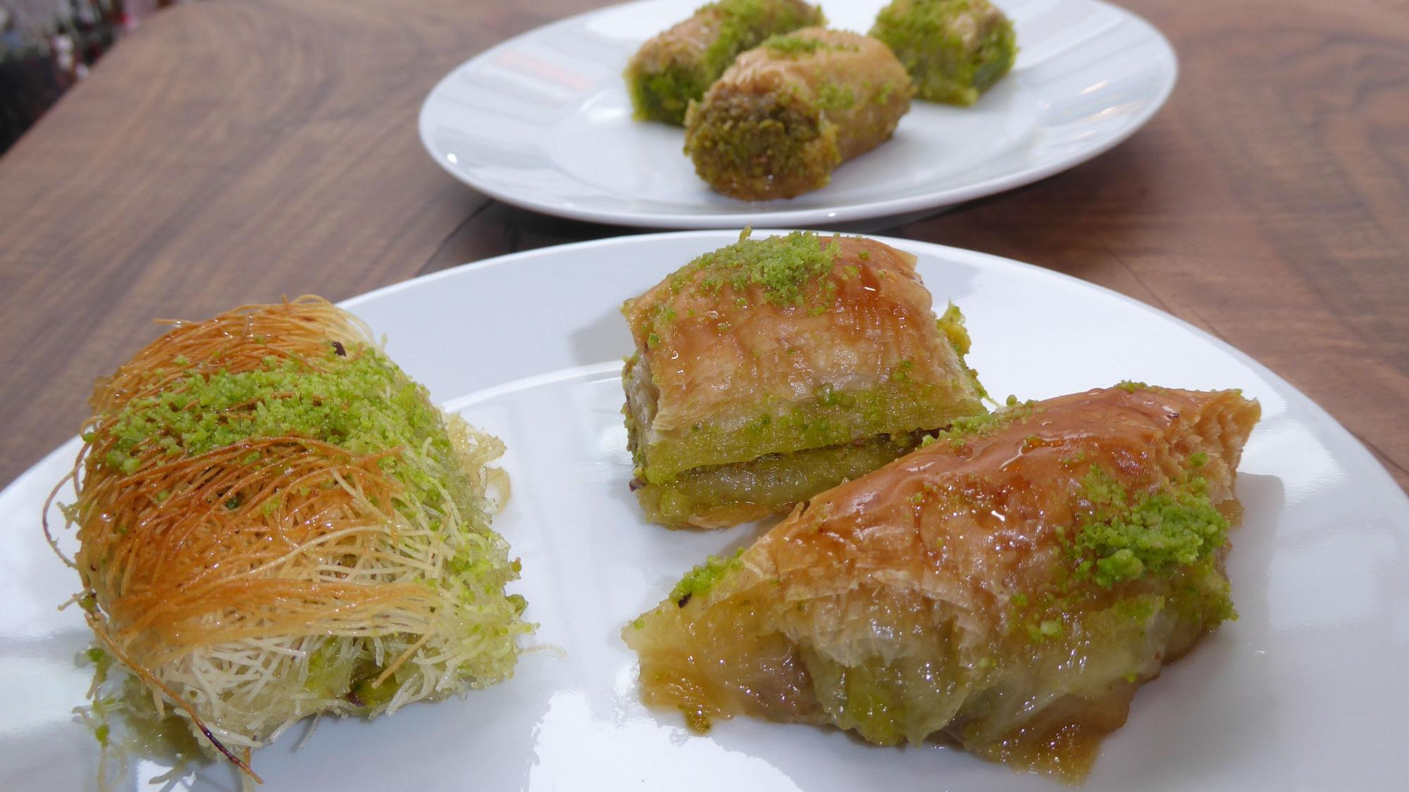 Baklava ist im Café am Markt sehr beliebt