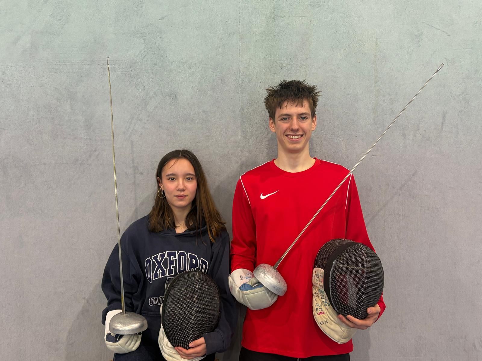 Olivia Kolditz und Christian Purat gehören zu 280 Fechterinnen und Fechtern die am Wochenende auf der Kurt-Rieß-Anlage gegeneinander antreten.