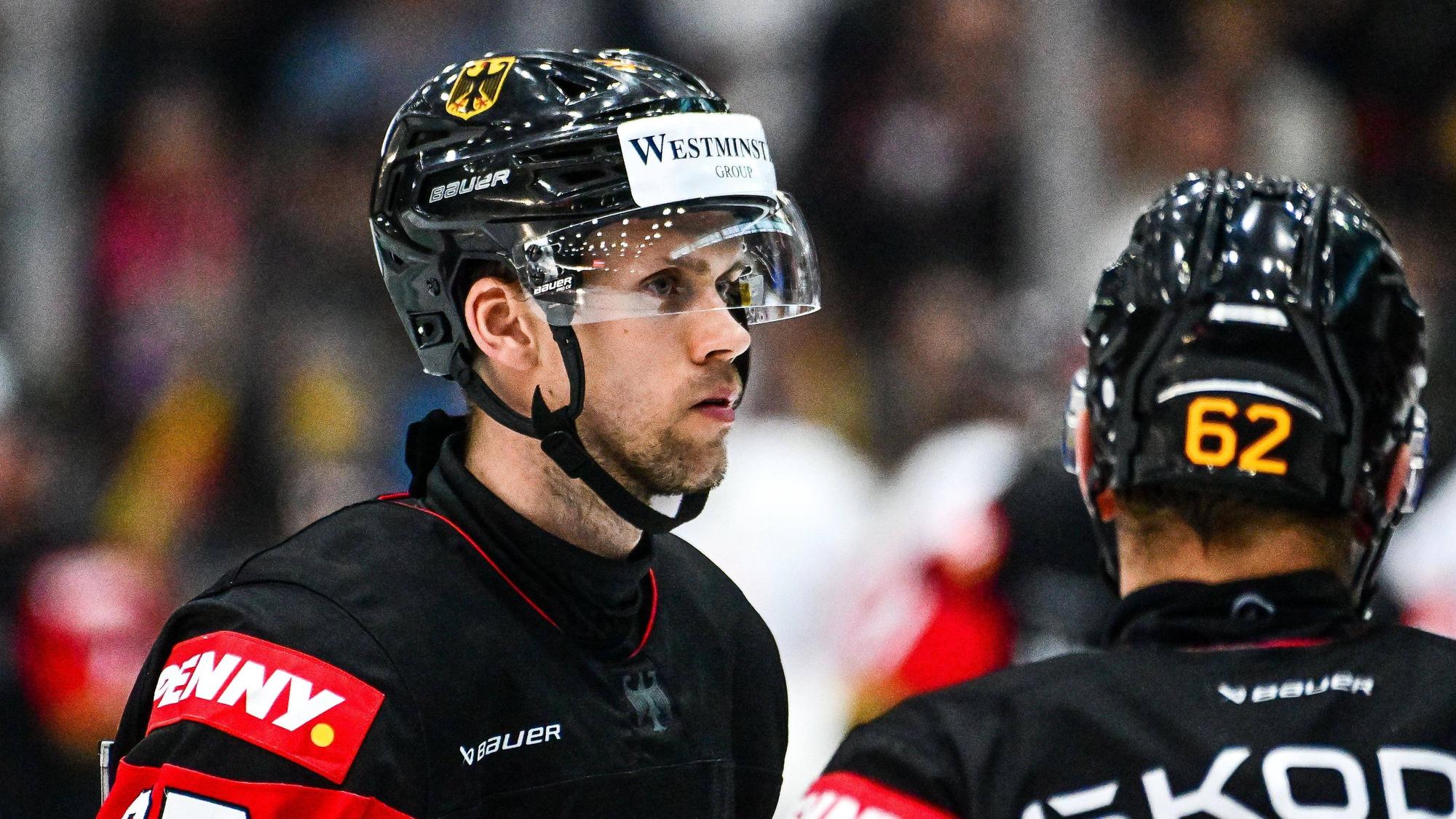 GER, FSP, Deutschland GER vs Österreich AUT / 02.05.2026, Olympia-Eissportzentrum, Garmisch-Partenkirchen, GER, FSP, Deutschland GER vs Österreich AUT, im Bild Dominik Bokk GER, 97 *** GER, FSP, Germany GER vs Austria AUT 02 05 2026, Olympia Eissportzentrum, Garmisch Partenkirchen, GER, FSP, Germany GER vs Austria AUT , in the picture Dominik Bokk GER, 97 nordphotoxGmbHx/xHafner nph00200