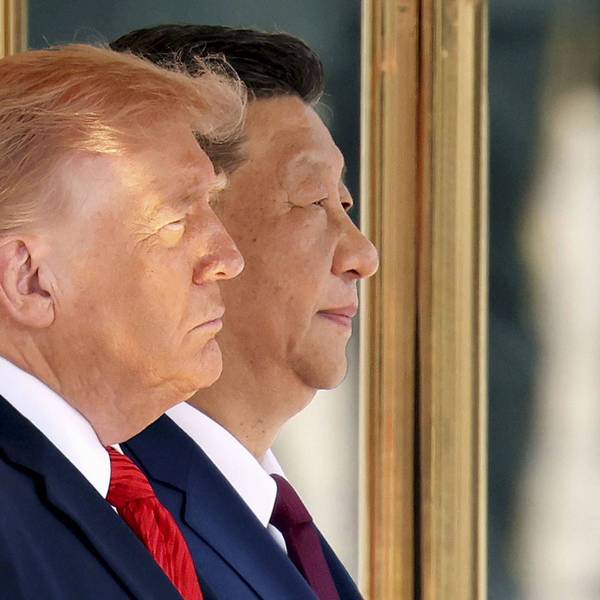 US-Präsident Donald Trump zusammen mit Xi Jinping in Peking.