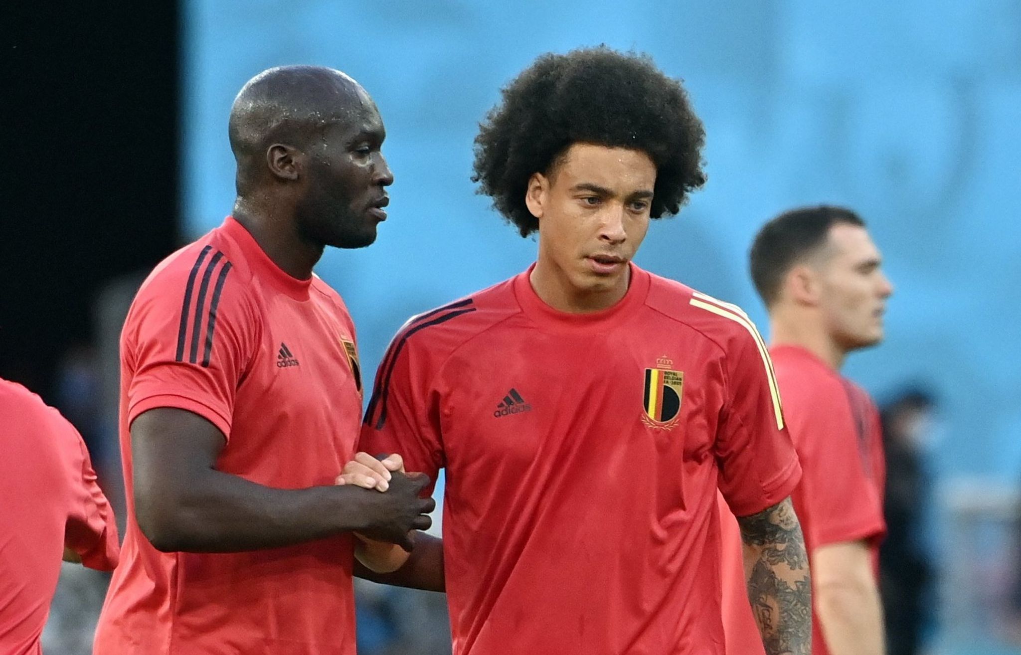 Romelu Lukaku (l) und Axel Witsel