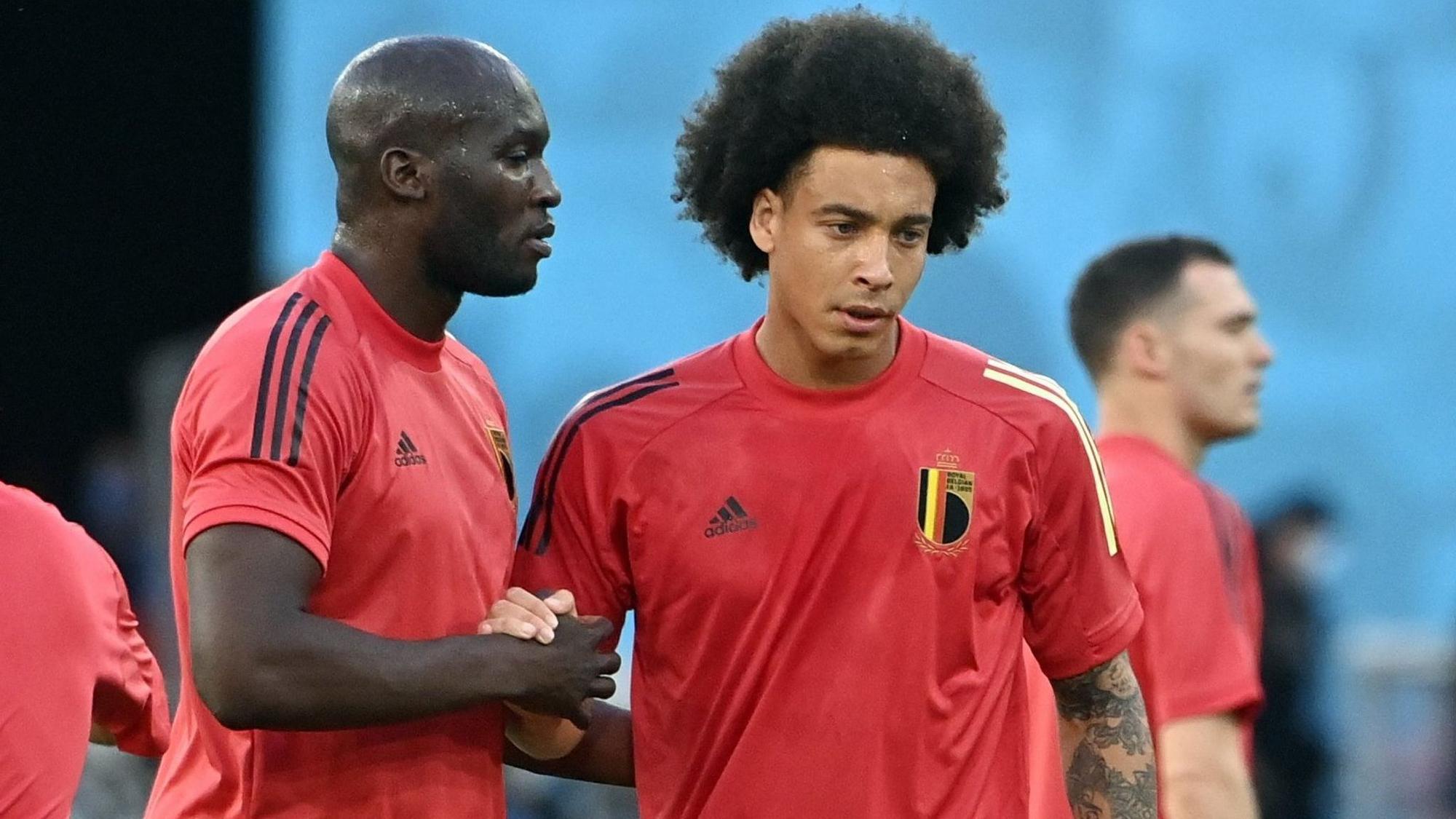 Romelu Lukaku (l) und Axel Witsel