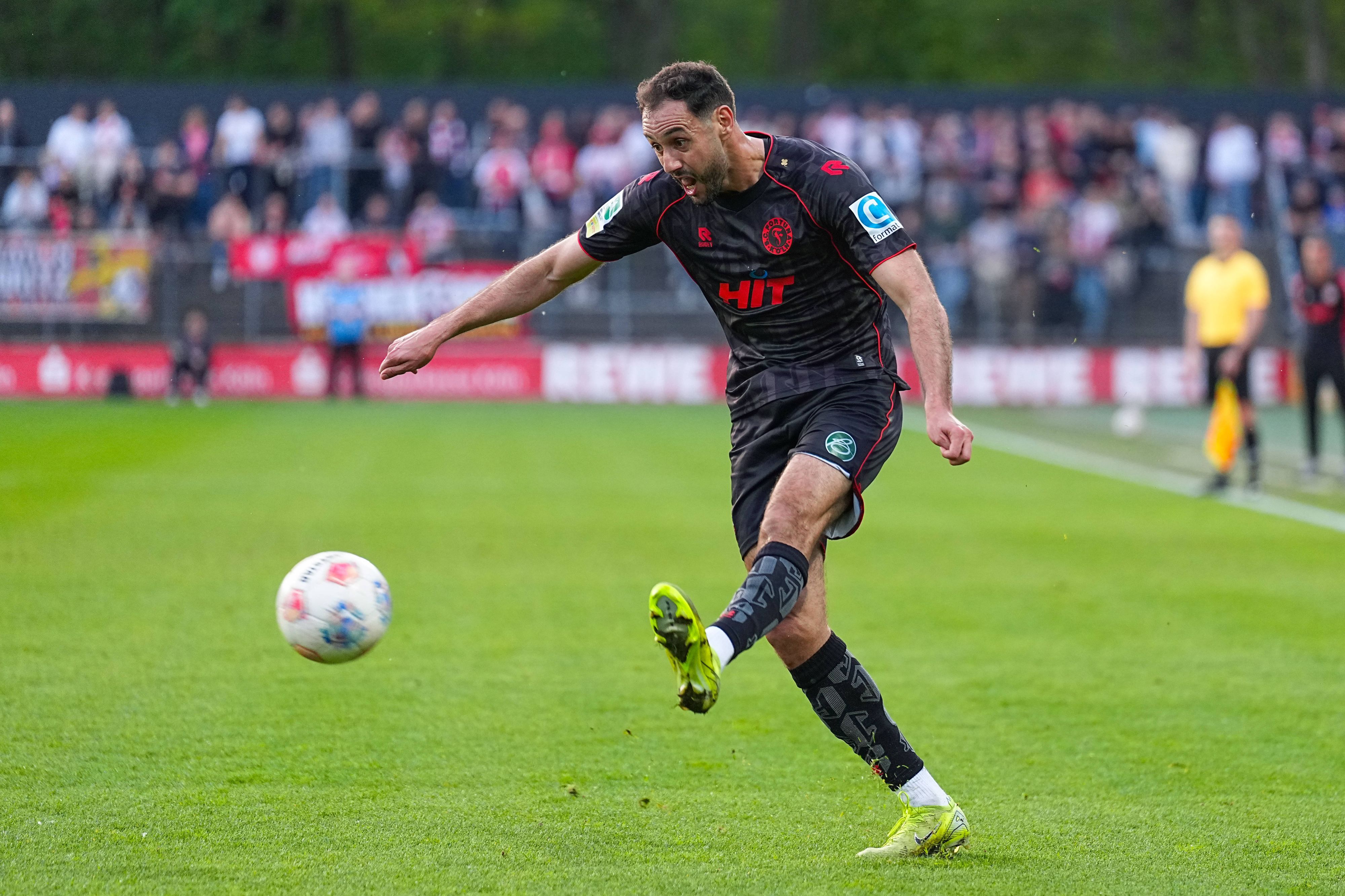 17.04.2026, xydrx, Fußball, Regionalliga West, FC Köln II - SC Fortuna Köln , Saison 2025 2026, Franz-Kremer-Stadion: Hamadi AL-Ghaddioui SC Fortuna Köln, 18 *** 17 04 2026, xydrx, Football, Regionalliga West, FC Köln II SC Fortuna Köln , Season 2025 2026, Franz Kremer Stadion Hamadi AL Ghaddioui SC Fortuna Köln, 18 Copyright: HMBxMedia/YannisxDreimann