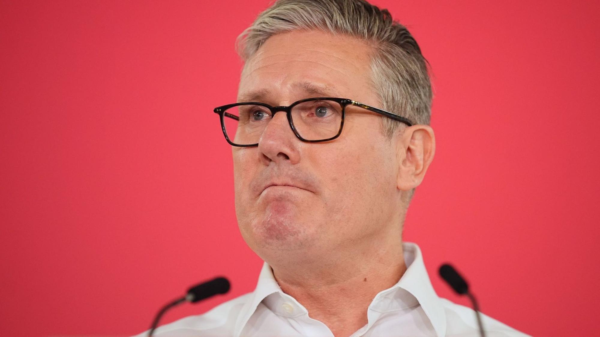 Nach dem Wahldebakel für Labour: Starmer hält Rede