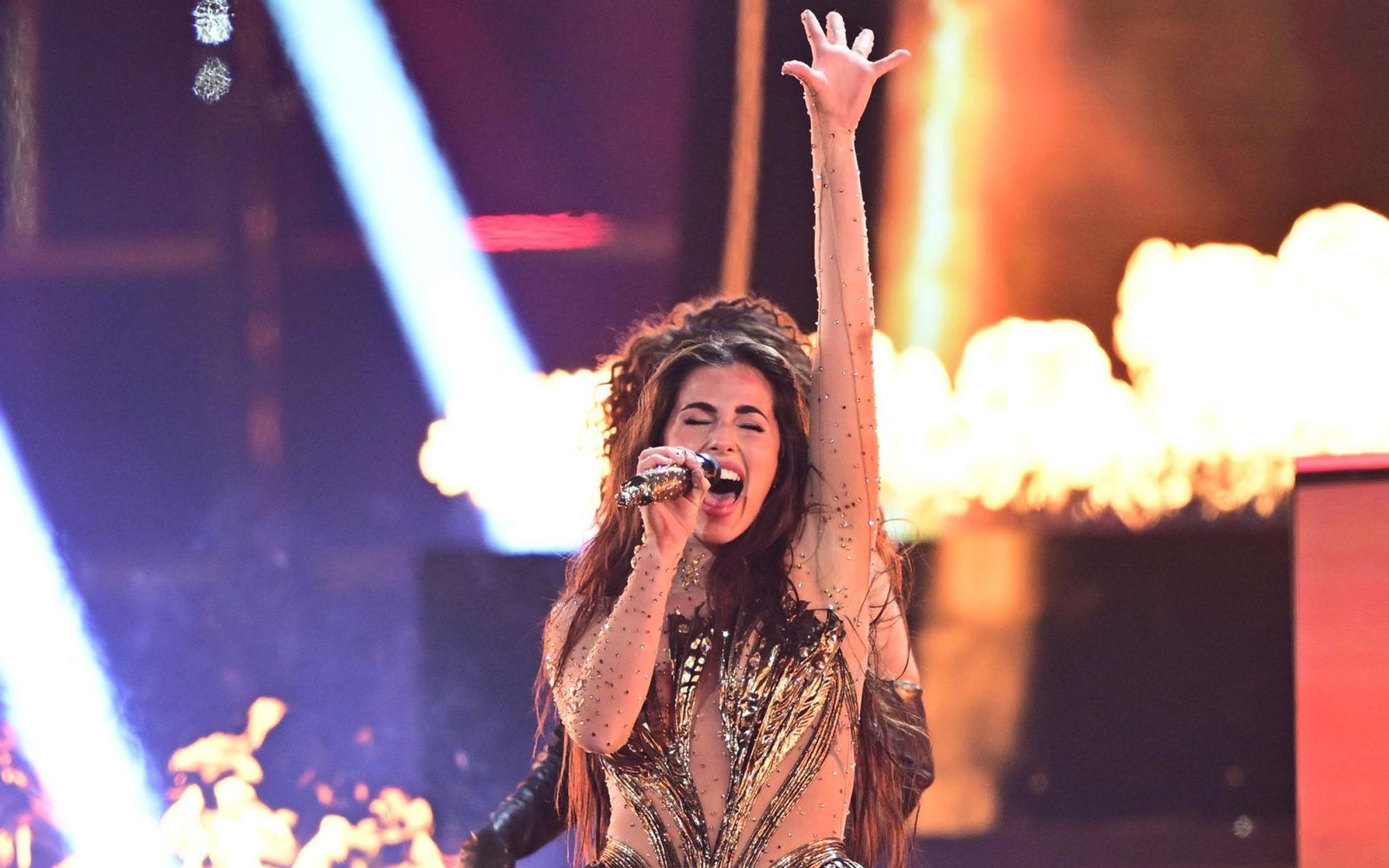 Sarah Engels gab alles für Deutschland - aber mehr als der 23. und drittletzte Platz sprang beim 70. Eurovision Song Contest leider nicht heraus. (Bild: 2026 Getty Images/Christian Bruna)
