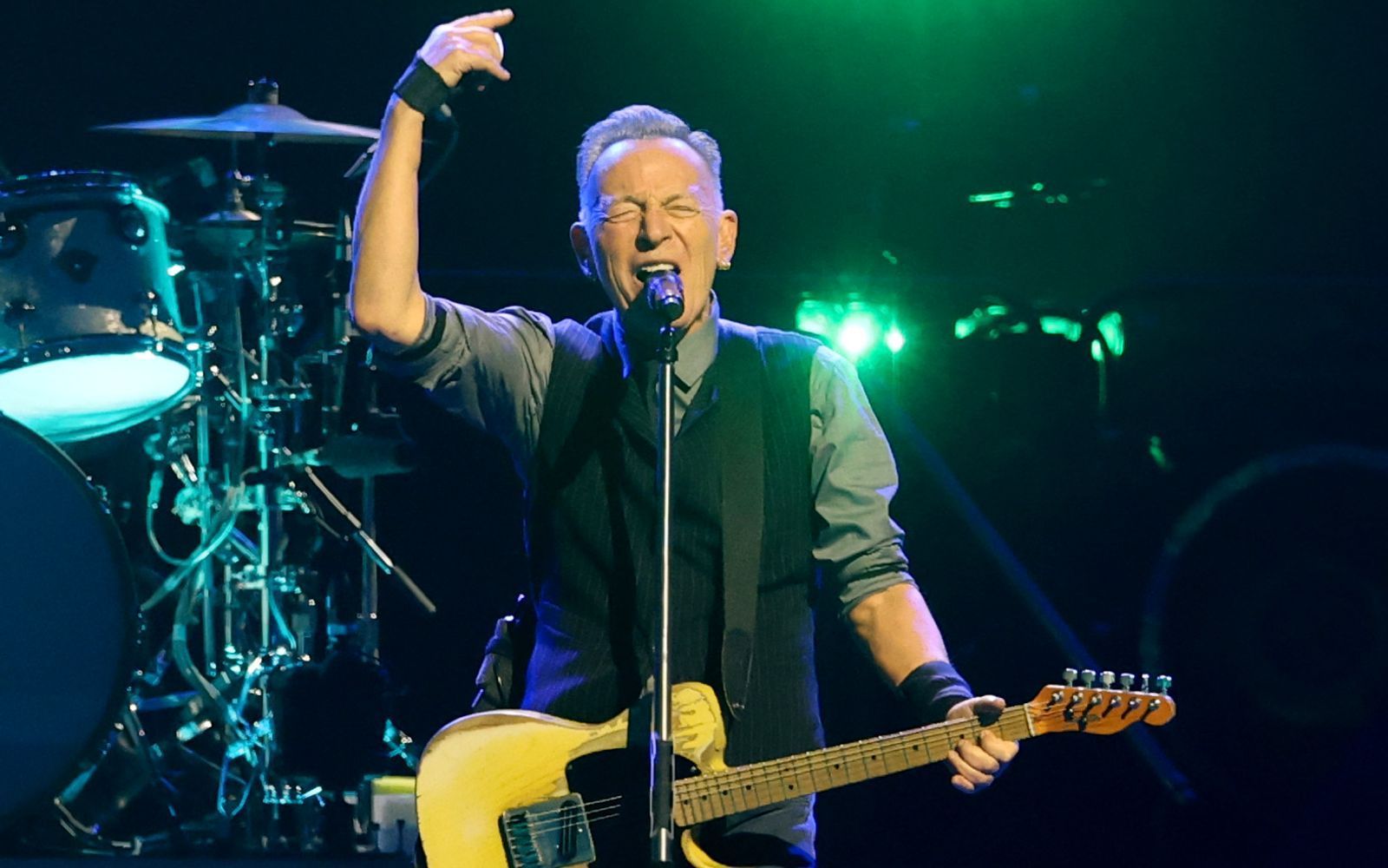 Am Mittwoch wird mit Bruce Springsteen einer von Donald Trumps schärfsten Kritikern bei Stephen Colbert zu Gast sein. (Bild: 2026 Getty Images/Frazer Harrison)