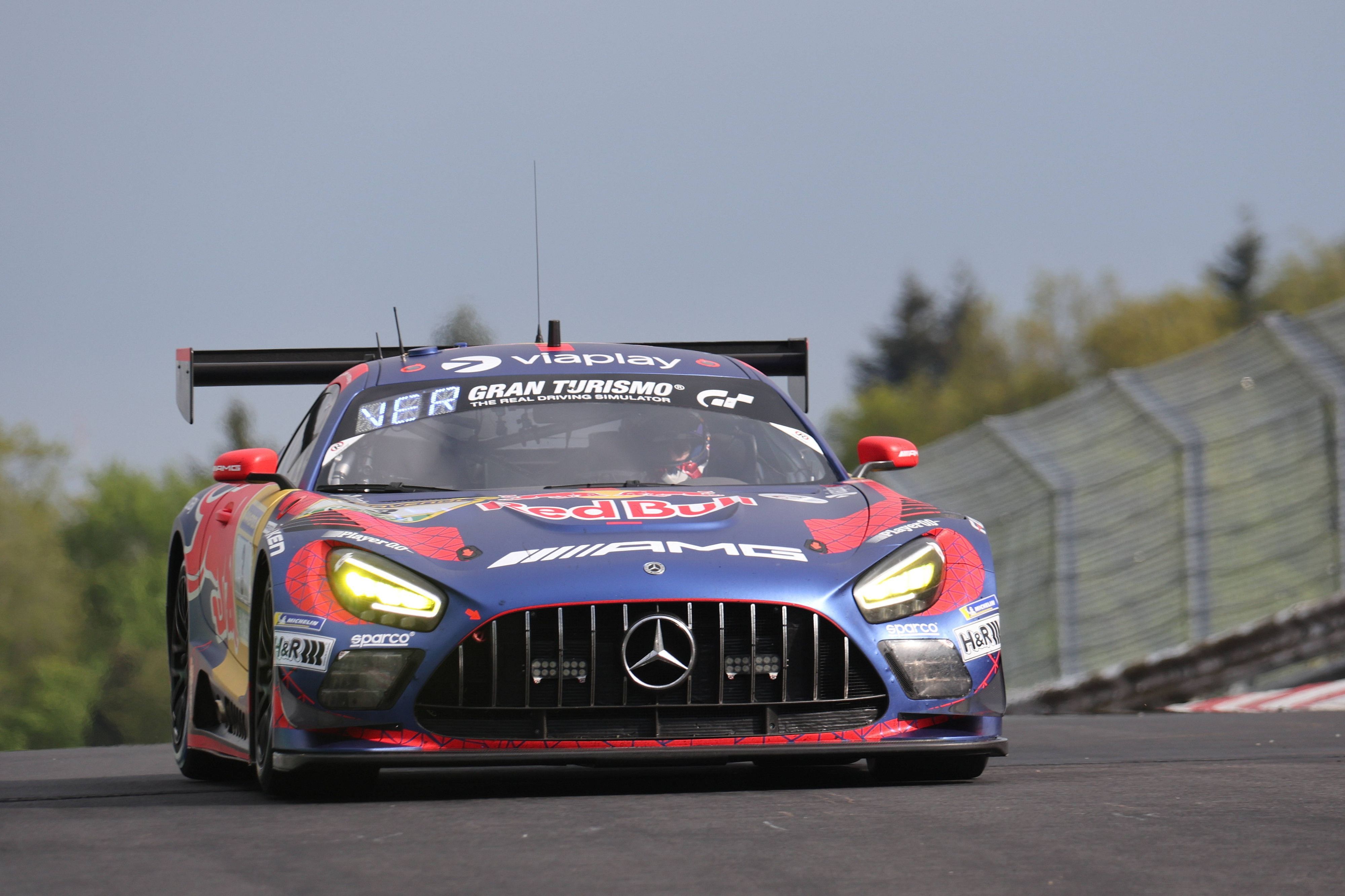 Max Verstappen im Mercedes-AMG GT3 auf dem Nürburgring.