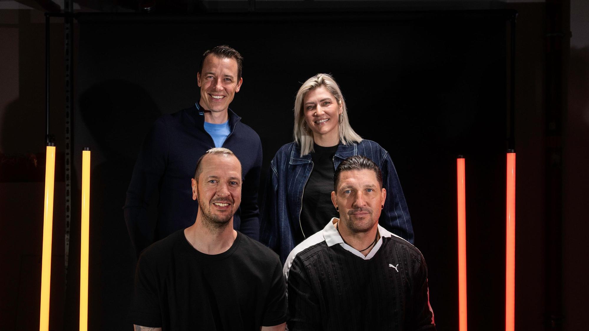 Dominik Klein, Stefan Kretzschmar, Anja Althaus und Pascal Hens repräsentieren gemeinsam das Heimturnier.
