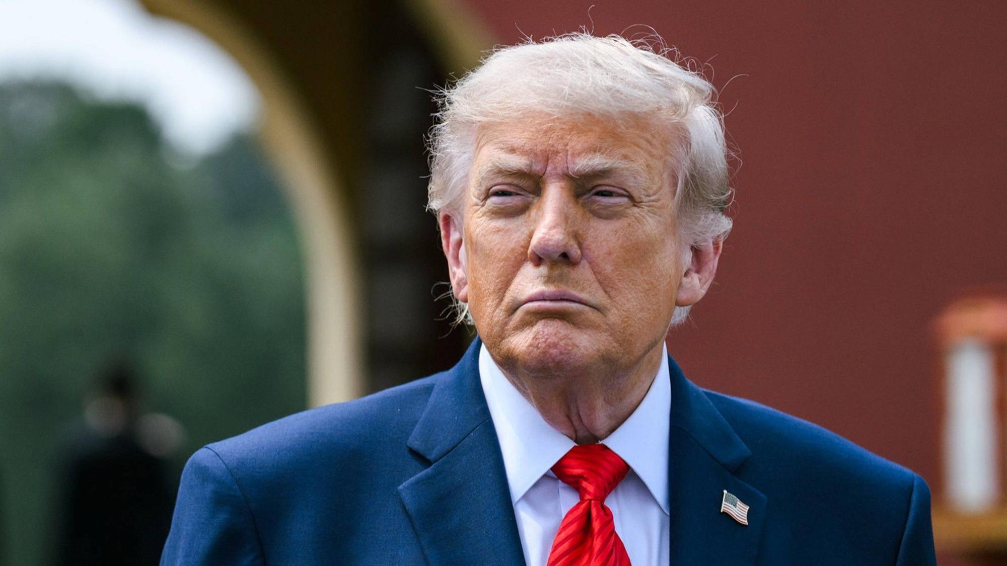 US-Präsident Donald Trump während seiner China-Reise. (Archivbild)