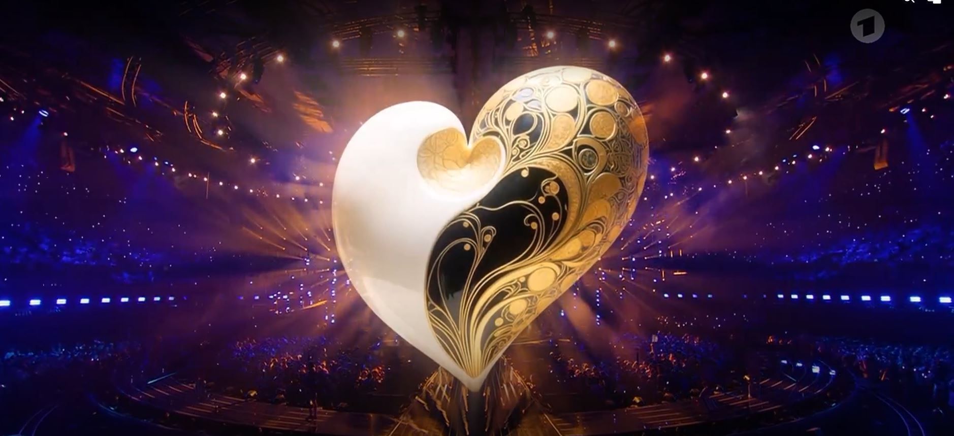 Das Bild der ARD vom Eurovision Song Contest ohne Live-Logo oben rechts