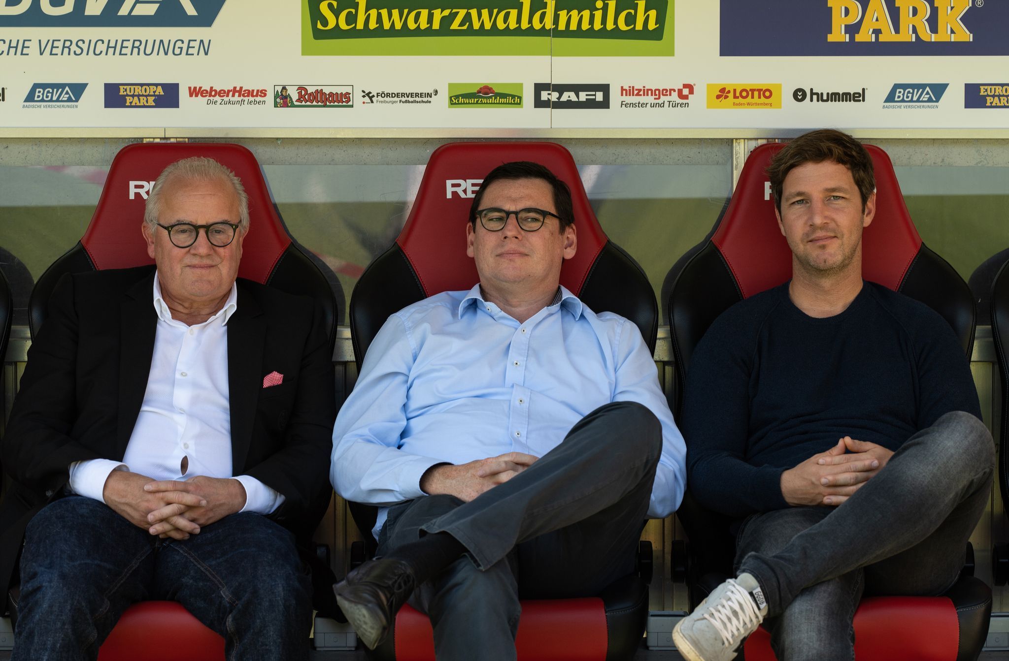 Fritz Keller, Oliver Leki und Jochen Saier
