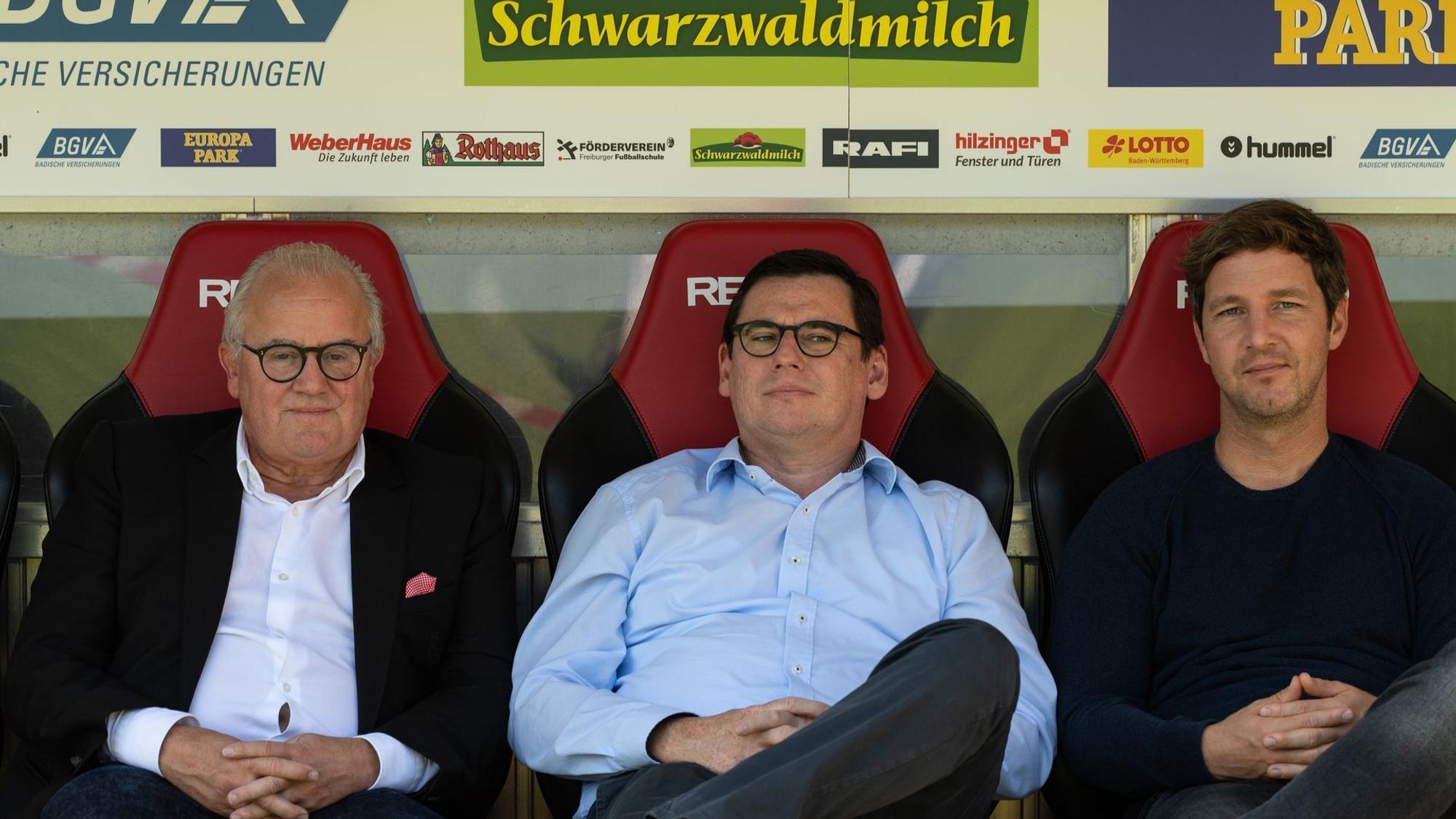 Fritz Keller, Oliver Leki und Jochen Saier