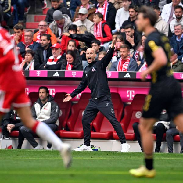 FC-Trainer René Wagner während des Spiels der Kölner beim FC Bayern (1:5)