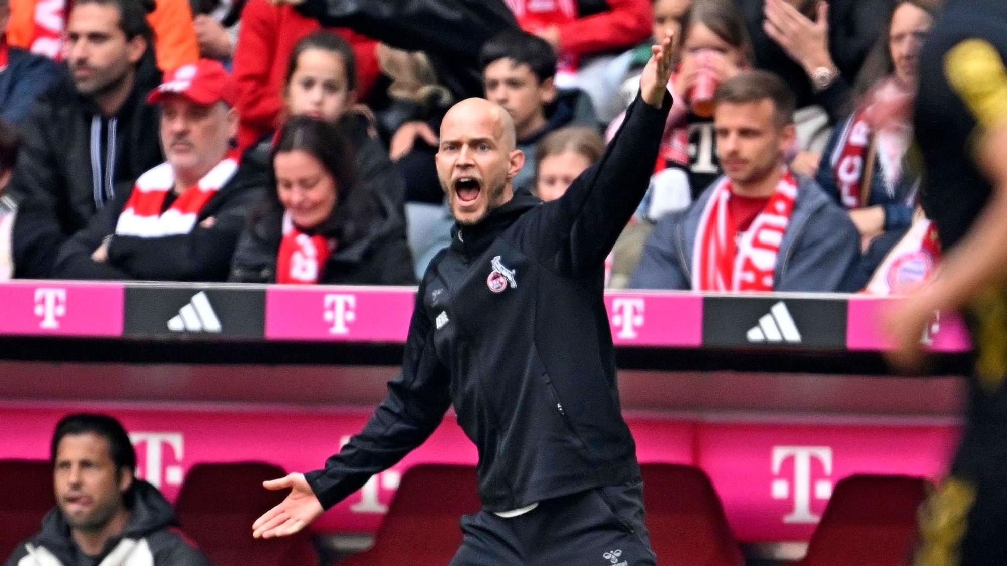 FC-Trainer René Wagner während des Spiels der Kölner beim FC Bayern (1:5)