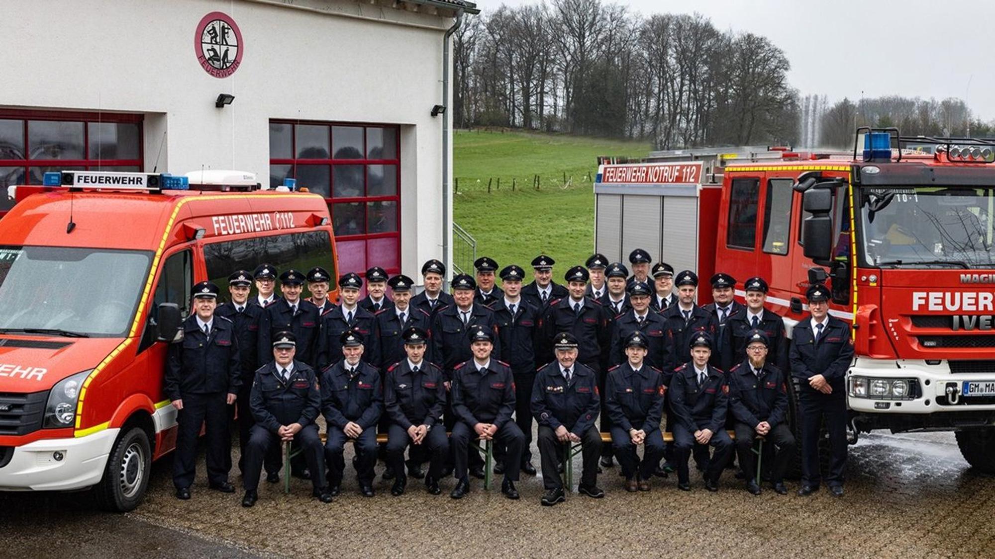 Gruppenfoto der Feuerwehr Kempershöhe.