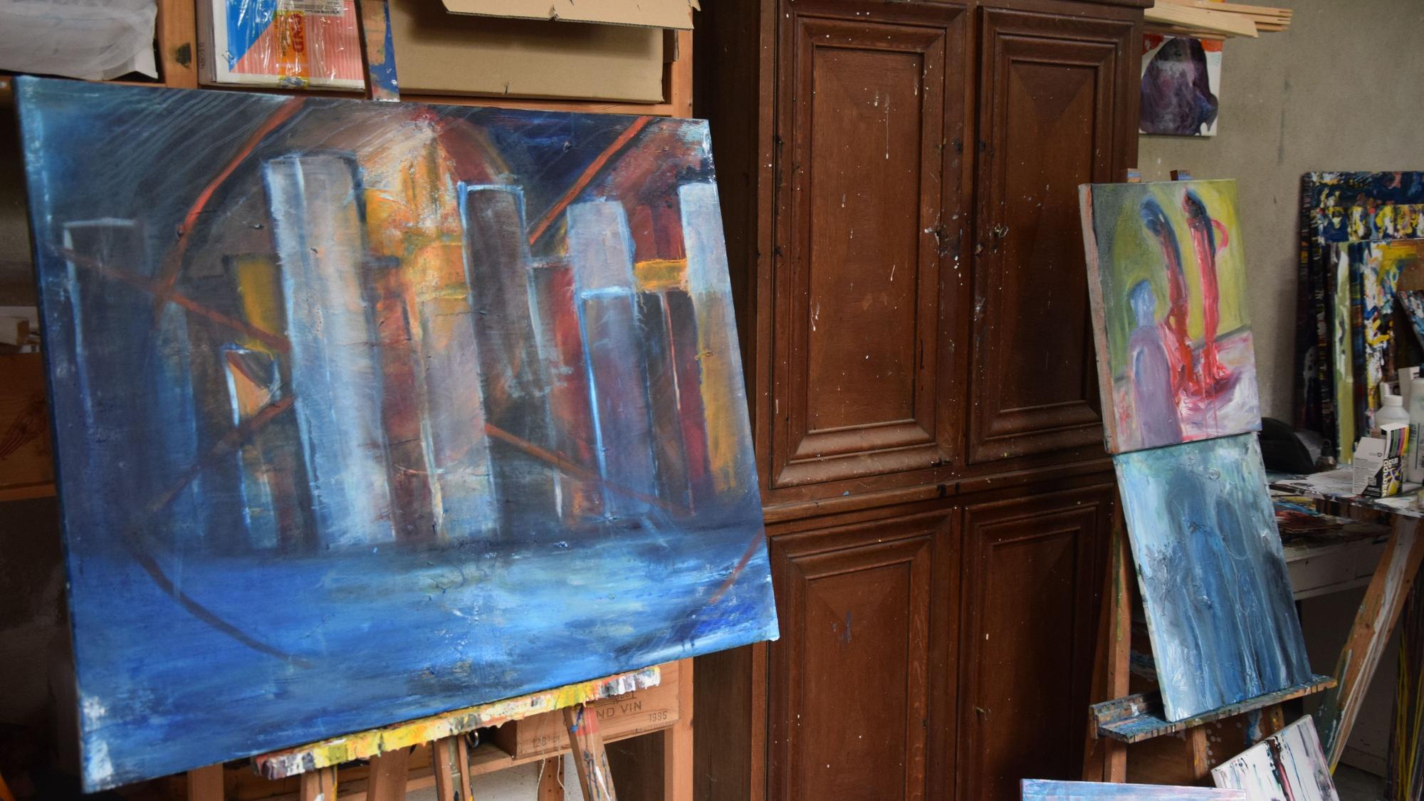 Abstrakte Kunstwerke