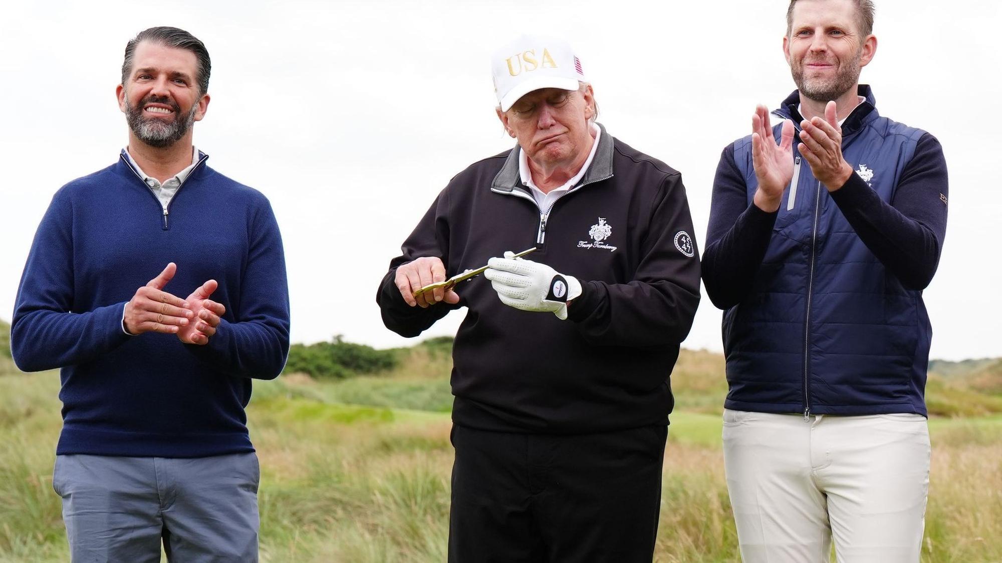 US-Präsident Trump in Schottland