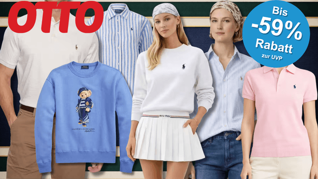 Eine Darstellung von verschiedenen Models die Ralph Lauren tragen.