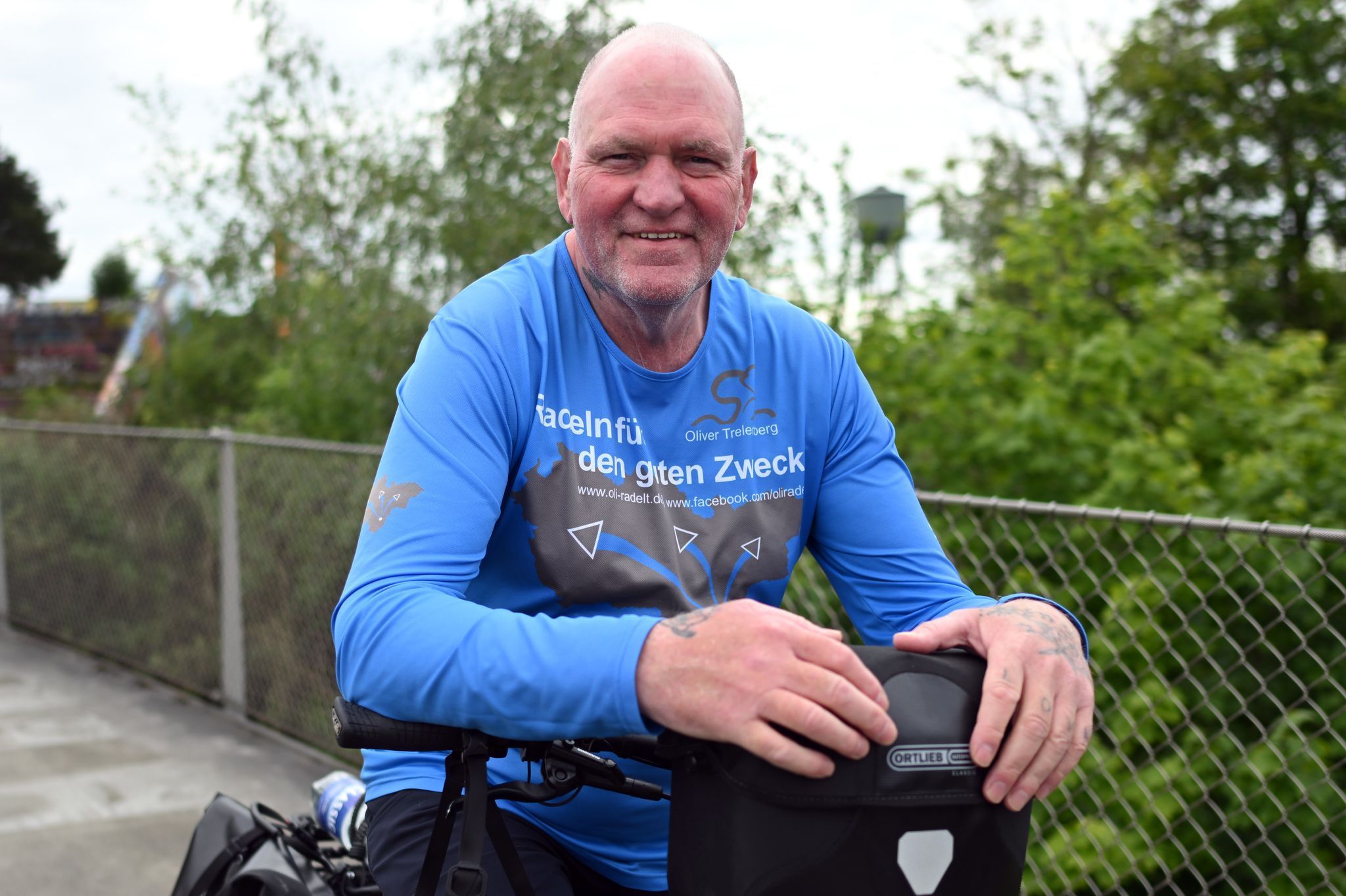 Spendensammler auf zwei Rädern - Oliver Trelenberg