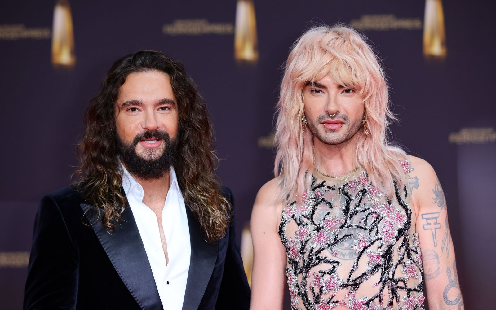 Bill Kaulitz (rechts) hat seinen Ex-Freund getroffen. Bruder Tom hatte dafür allerdings wenig Verständnis. (Bild: 2024 Getty Images/Joshua Sammer)