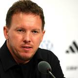 Bundestrainer Julian Nagelsmann auf einer Pressekonferenz des DFB