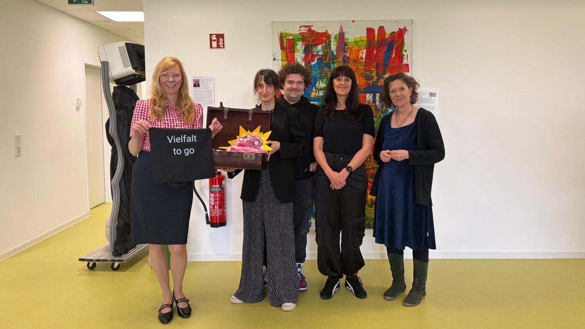 Anke Holgersson, Christine Islamov, Johannes Weber, Livia Kraneburg, Heike Hornbruch wollen, dass Vielfalt als Bereicherung wahrgenommen wird.