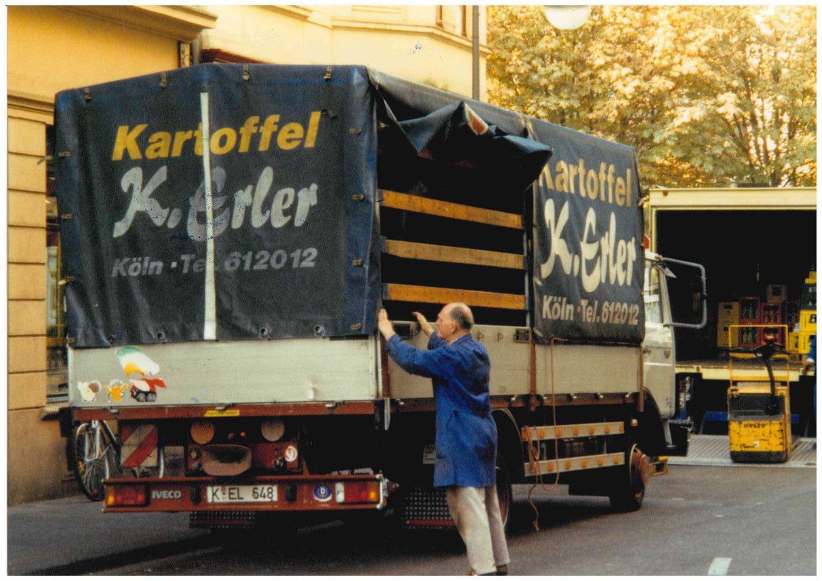 Mit seinem Laster fuhr Kurt Erler durch Köln.