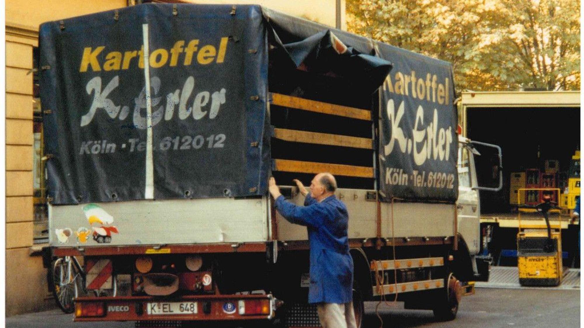 Mit seinem Laster fuhr Kurt Erler durch Köln.
