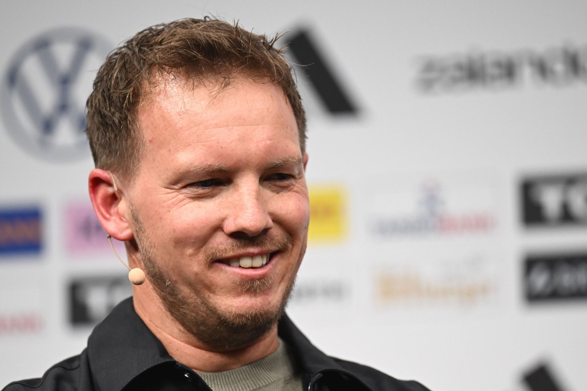 Bundestrainer Julian Nagelsmann während der Nominierung seines WM-Kaders in Frankfurt.
