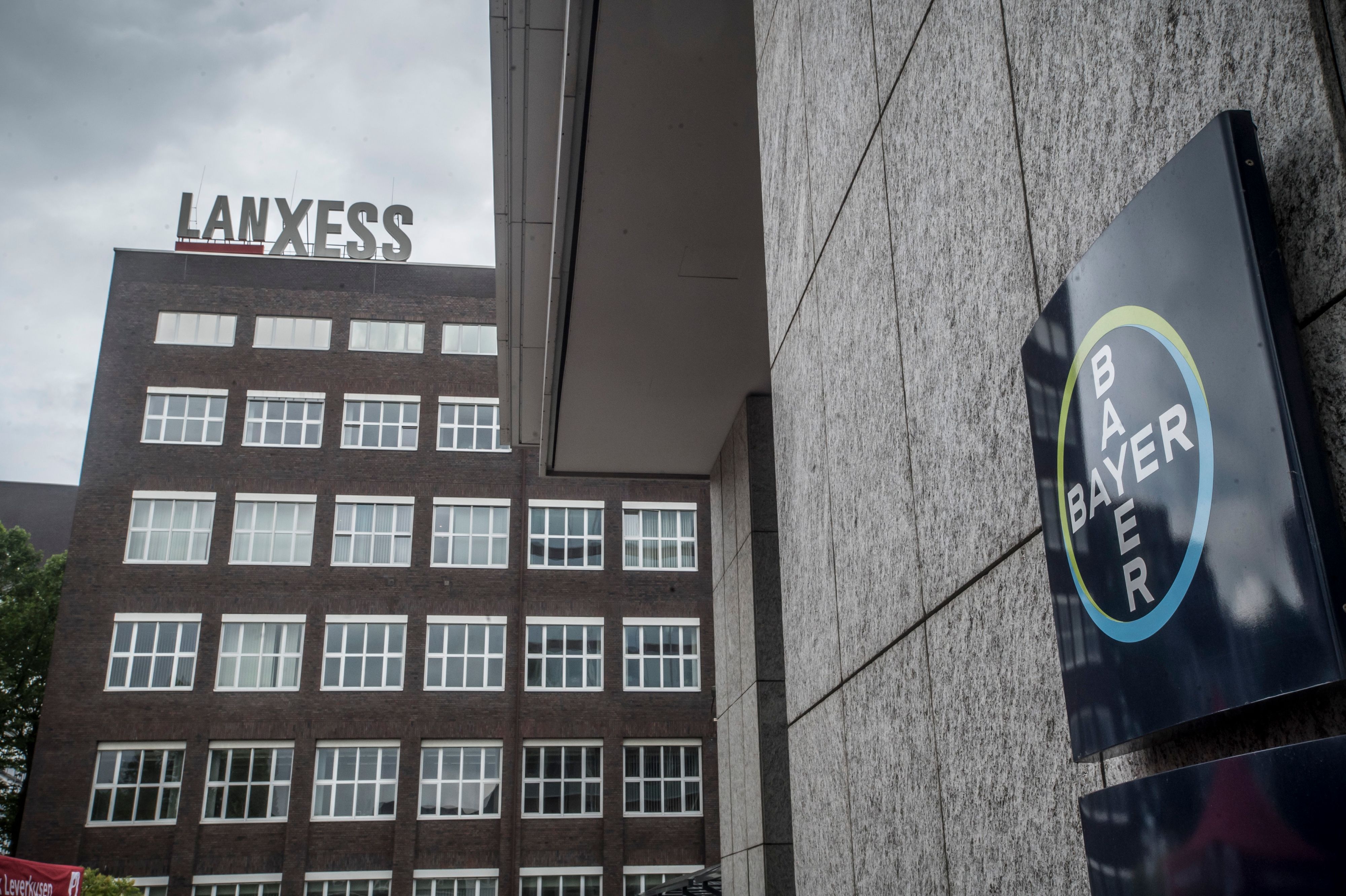 Lanxess-Gebäude im Chempark Leverkusen
