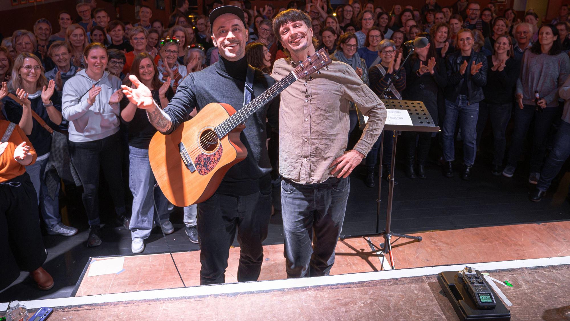 Basti Lindenau (l.) und Niklas Genschel wollen wieder das ganze Scala zum Singen bringen.