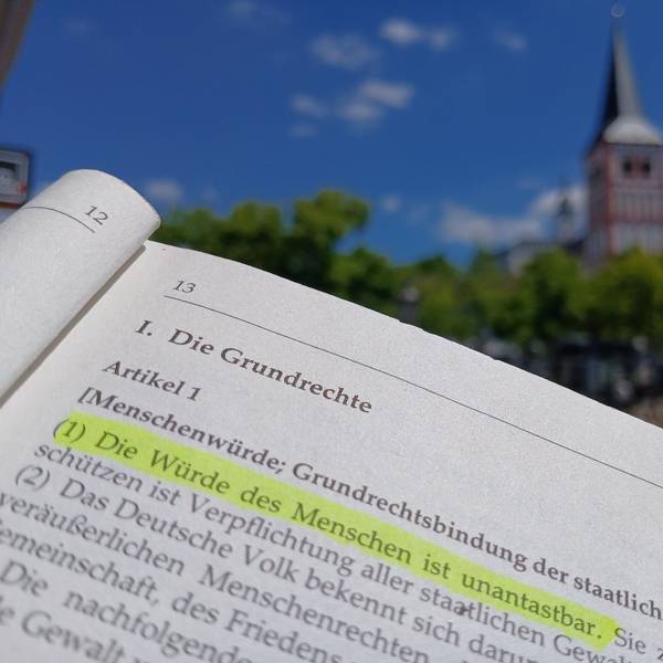 Ehrentag zu 77 Jahren Grundgesetz, Markt Siegburg