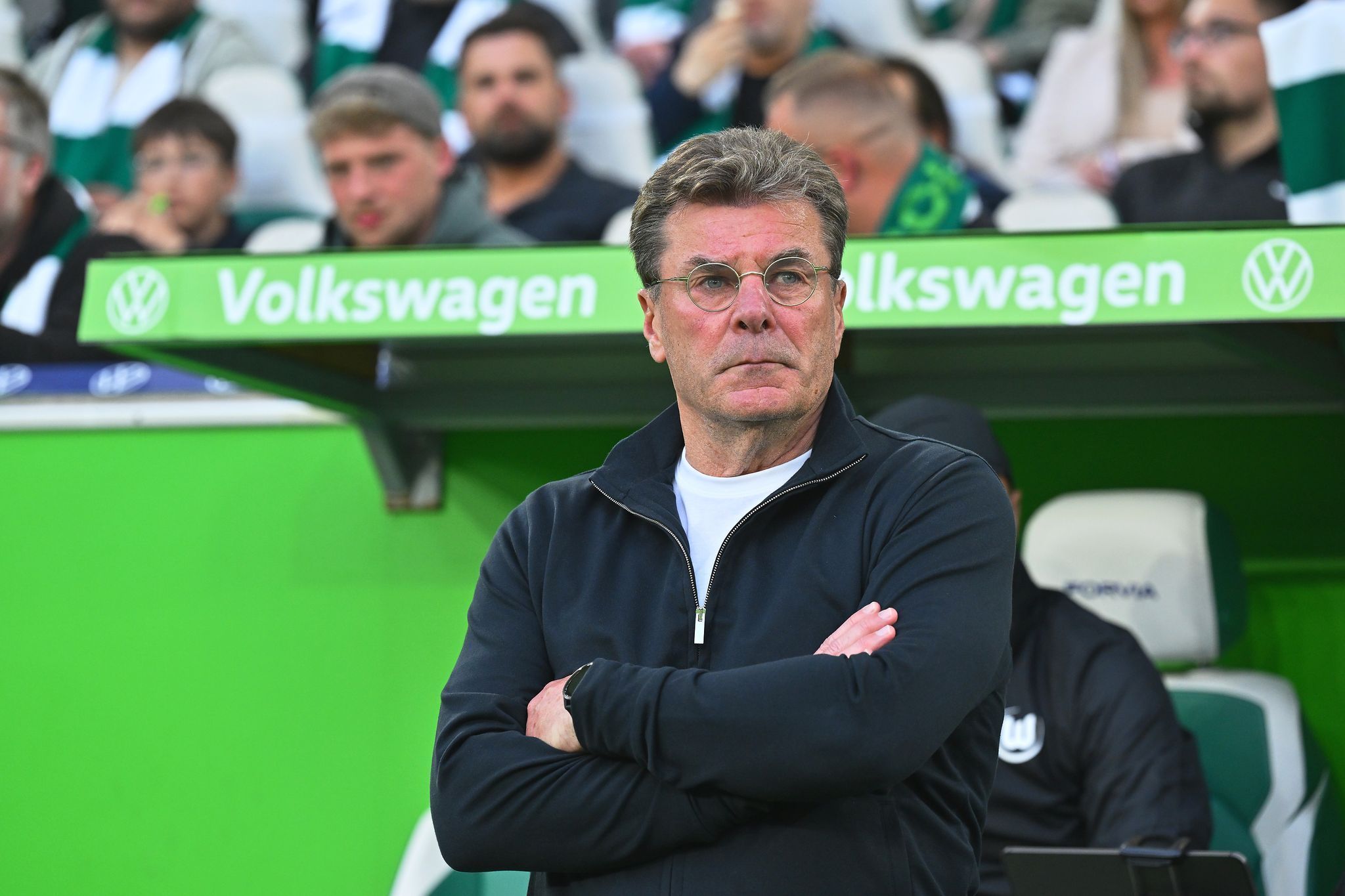 Wolfsburgs Trainer Dieter Hecking