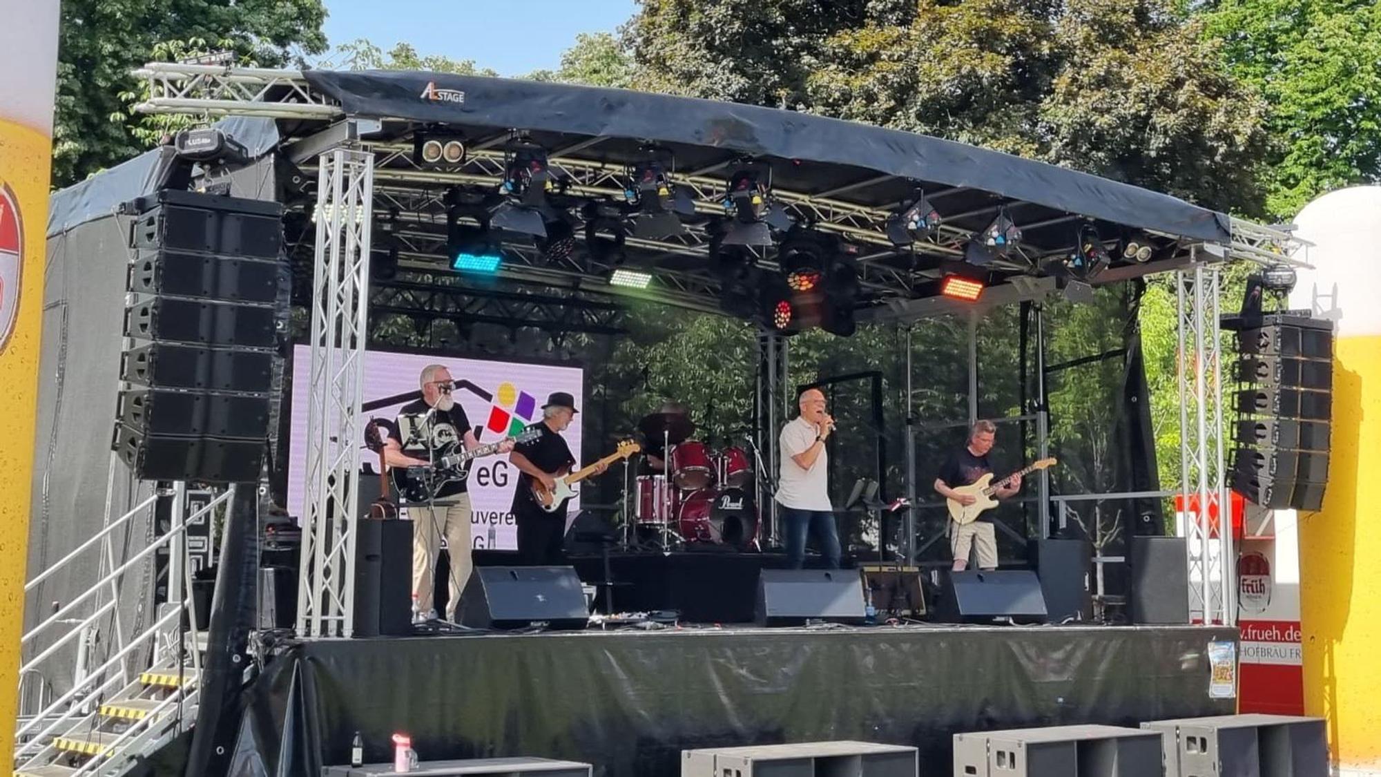 Die Band „KvR“ war eine von 14 Gruppen, die in Leichlingen spielten.
