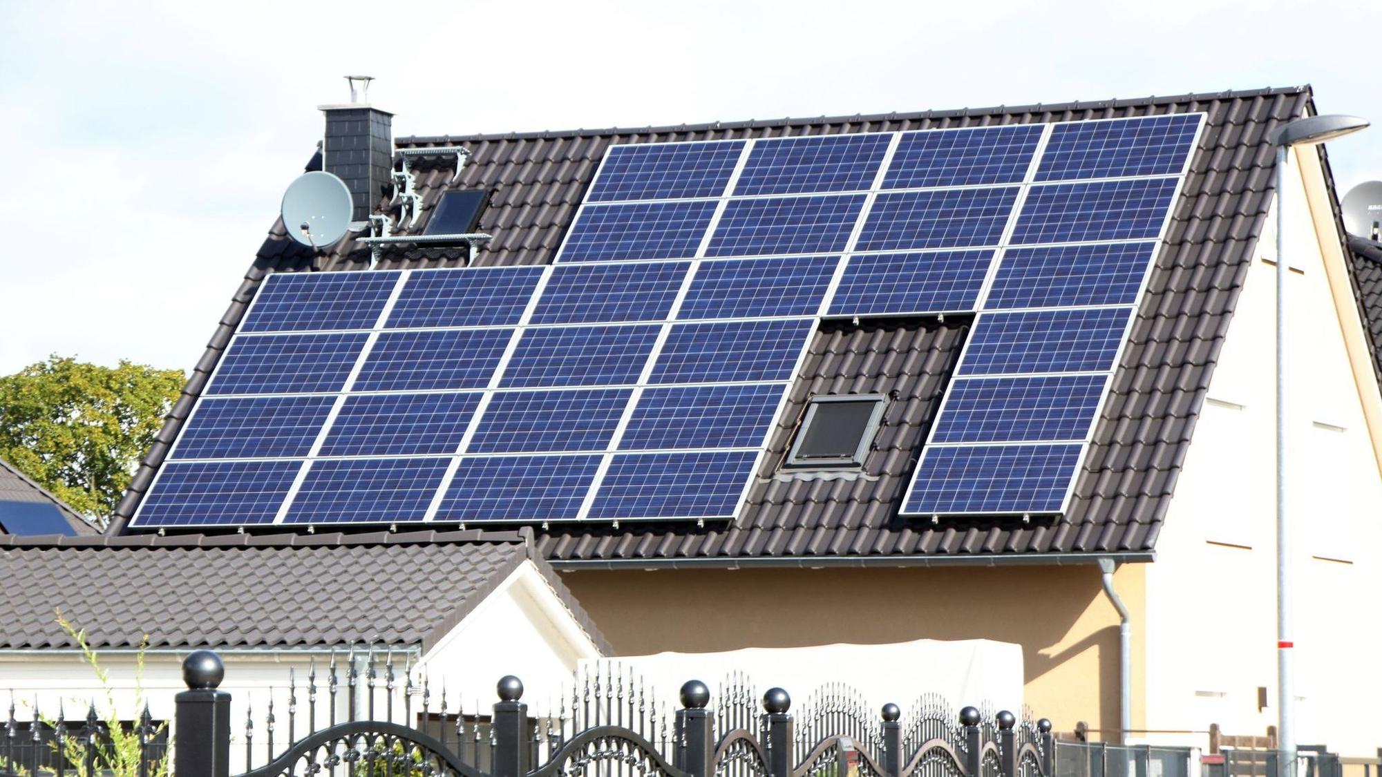 Photovoltaikanlage auf einem Dach