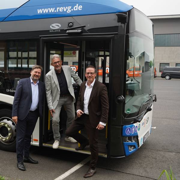 Die REVG-Führung (v.l.): die Geschäftsführer Martin Gawrich und Walter Reinarz sowie der Aufsichtsratsvorsitzende Gregor Golland.