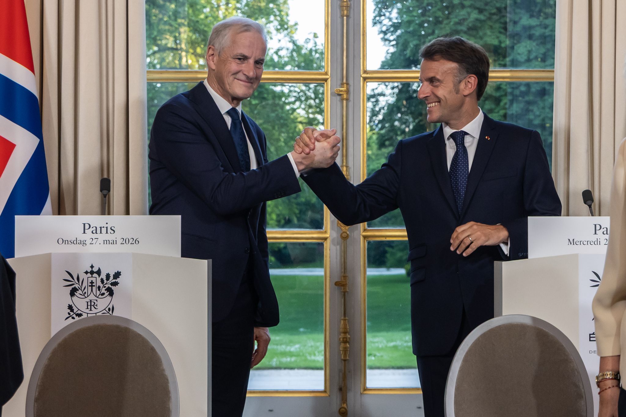 Norwegens Ministerpräsident Støre in Paris