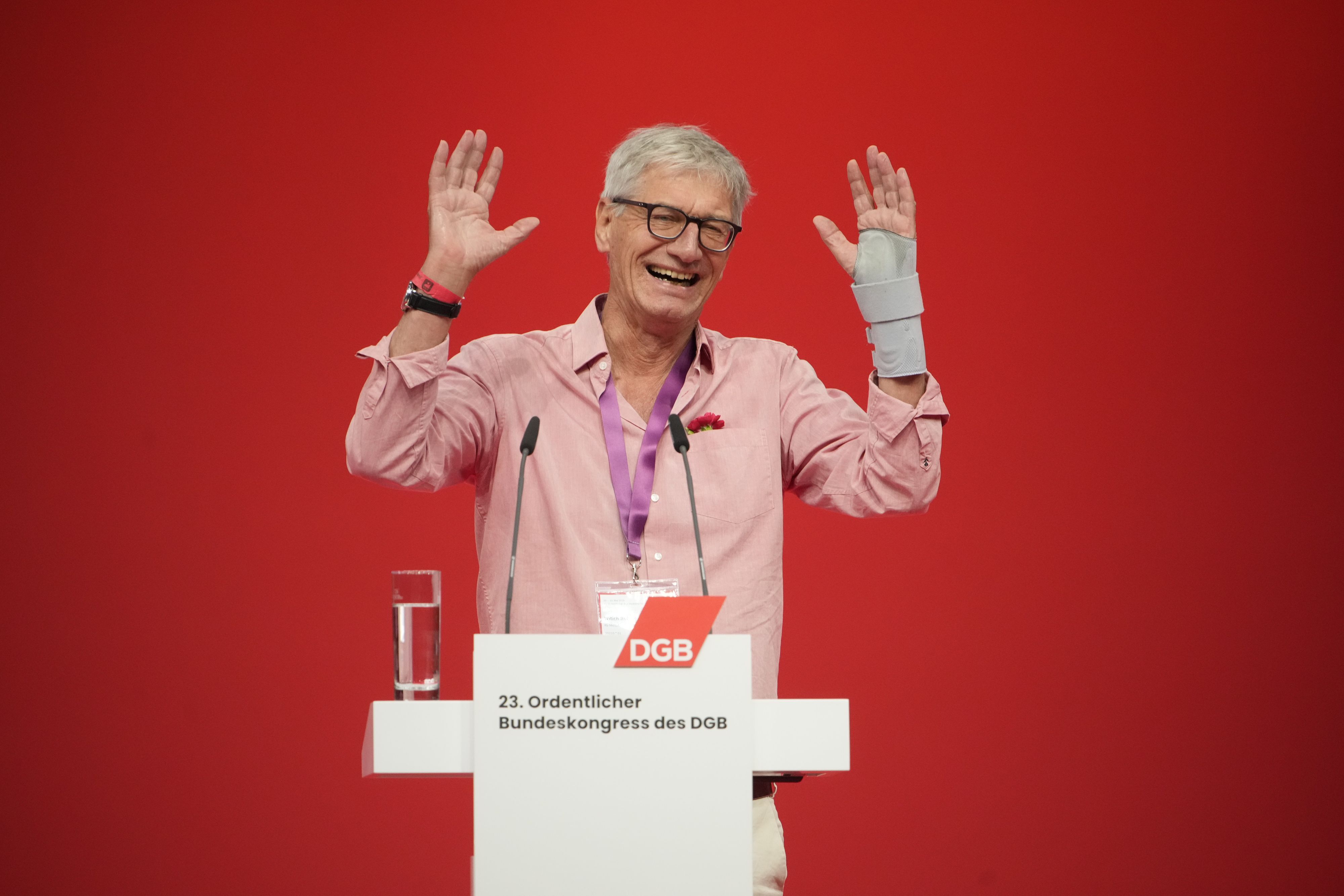 DGB-Chef Witich Roßmann beim jüngsten DGB-Kongress