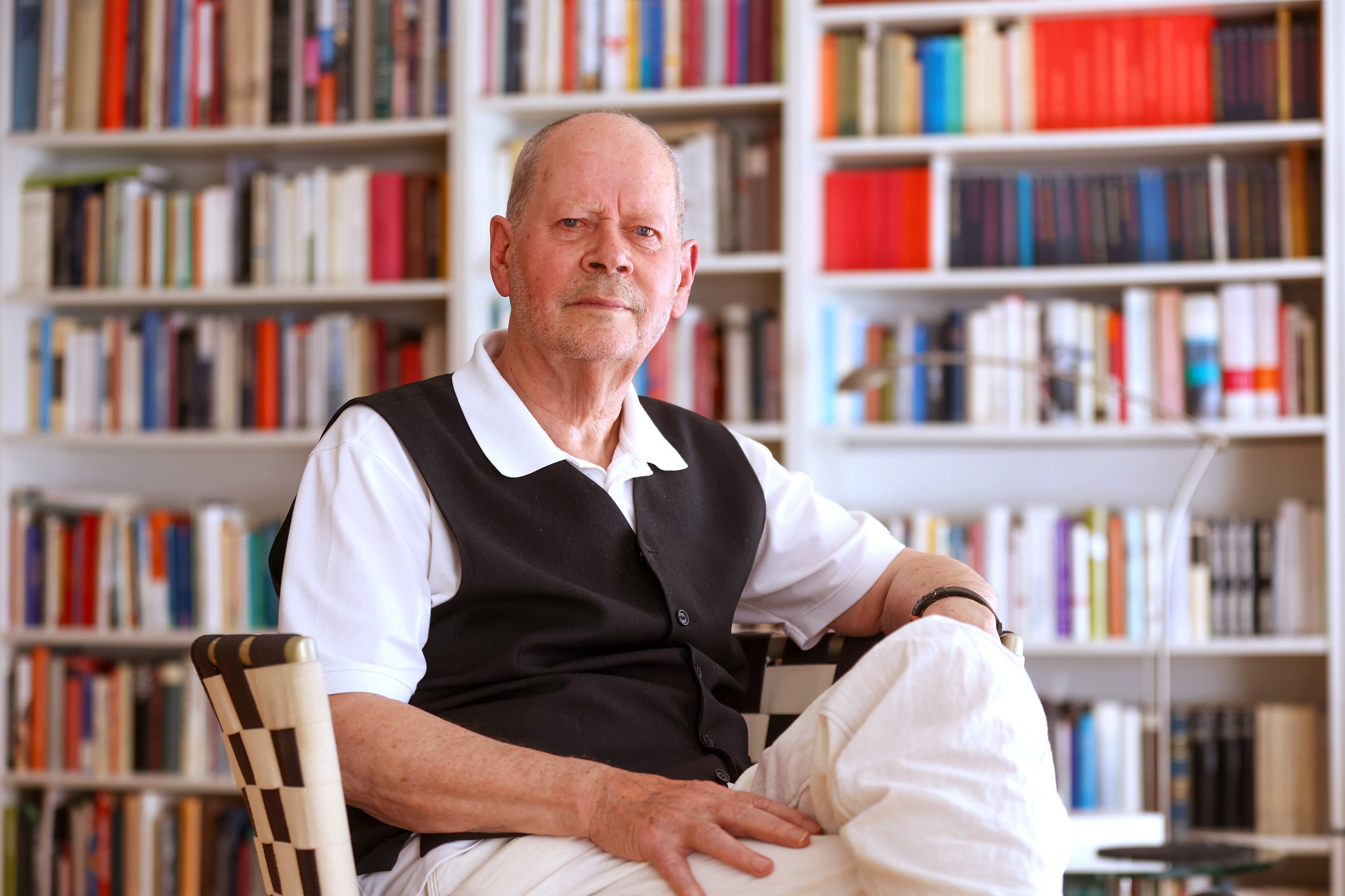 27.05.2026: Köln: 100 Jahre Leben: Schriftsteller Joke Frerichs spricht über seinen Bildungsweg in der jungen Bundesrepublik und schlägt den Bogen zum heutigen Bildungssystem. Foto: Martina Goyert