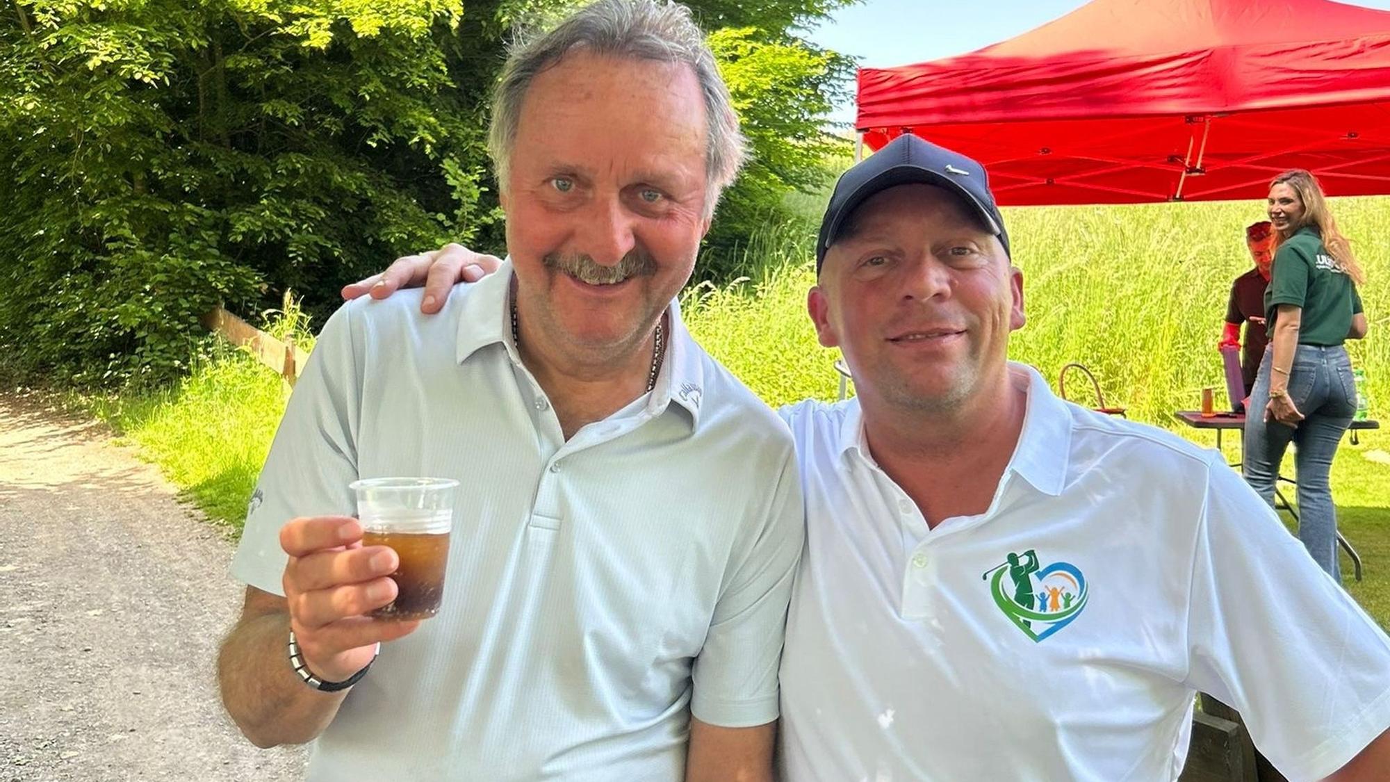 Peter Neururer und Thomas Meschke gingen zusammen auf die Runde.