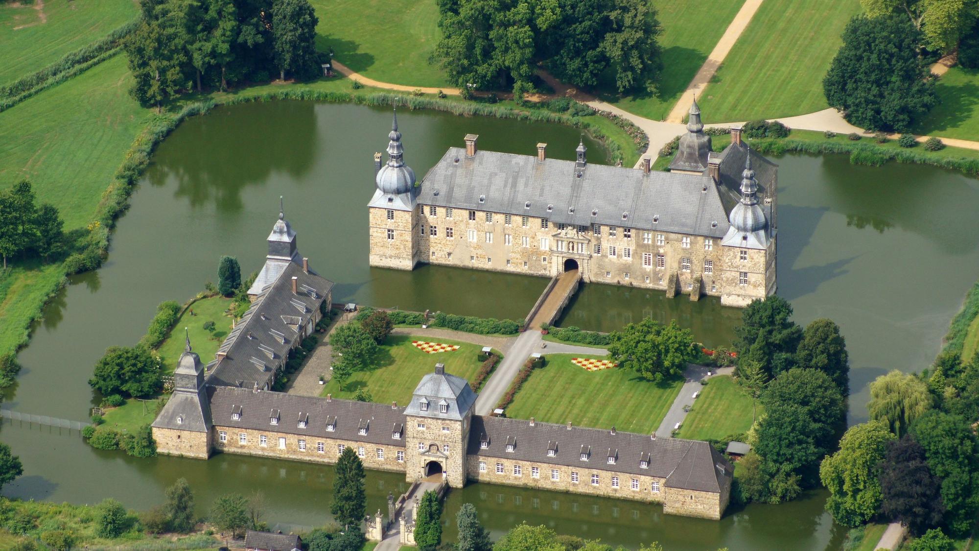 Schloss Lembeck von oben.