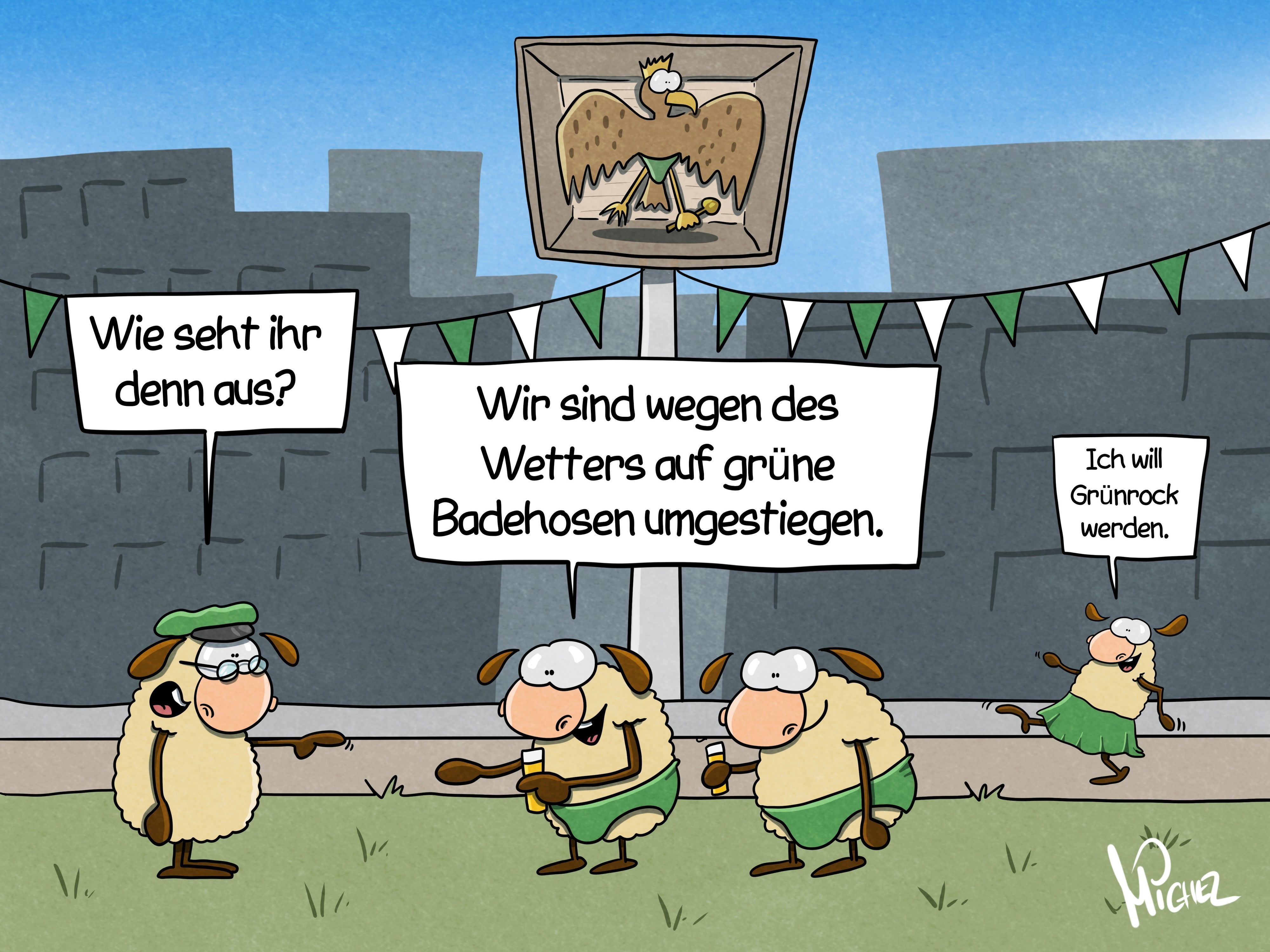 Der Schüttzenfest-Cartoon
