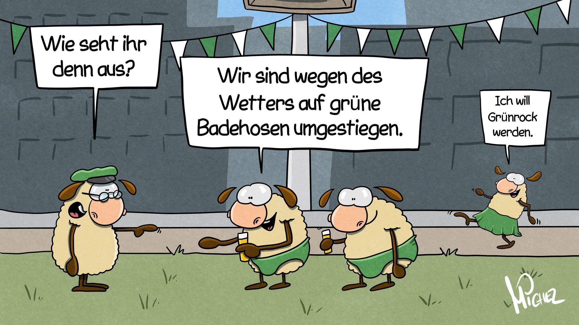 Der Schüttzenfest-Cartoon