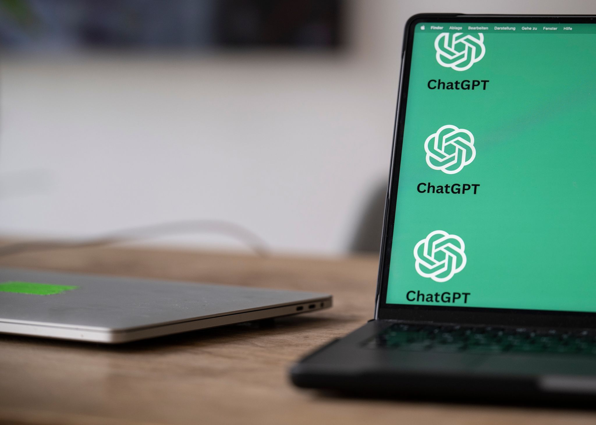 Das KI-Tool ChatGPT auf einem Laptop