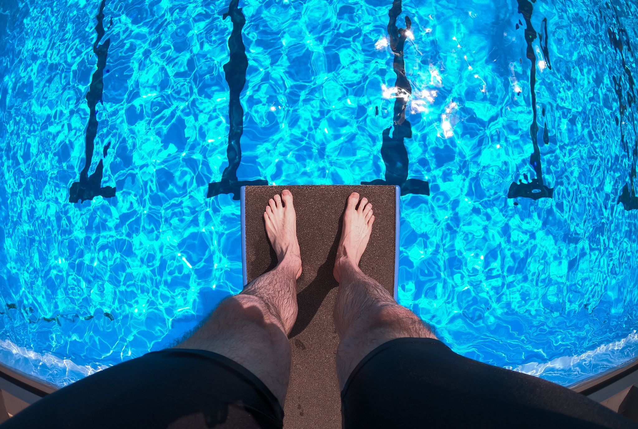 Schwimmen im Freibad